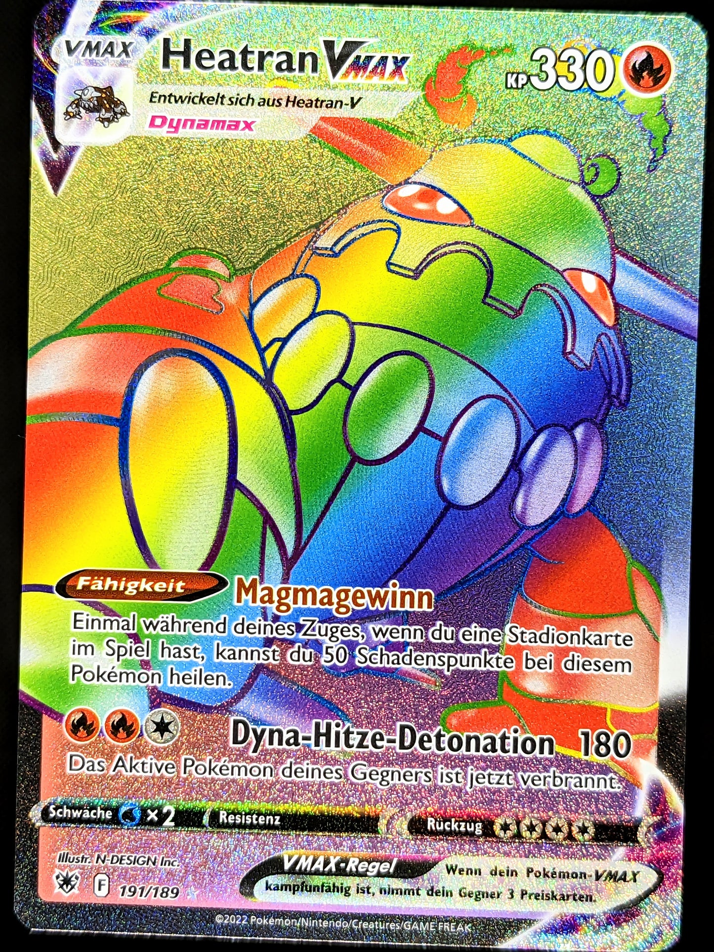 Heatran VMax Rainbow 191/189 DE