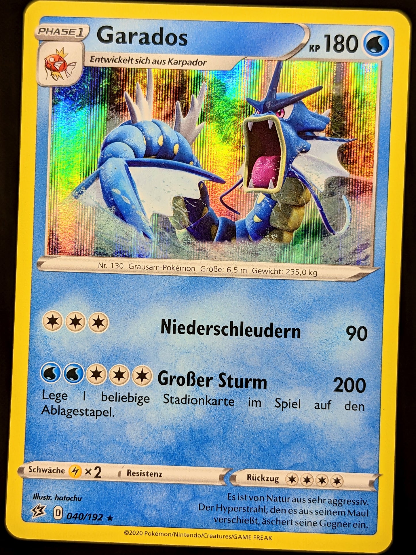 Garados Holo 040/192 DE