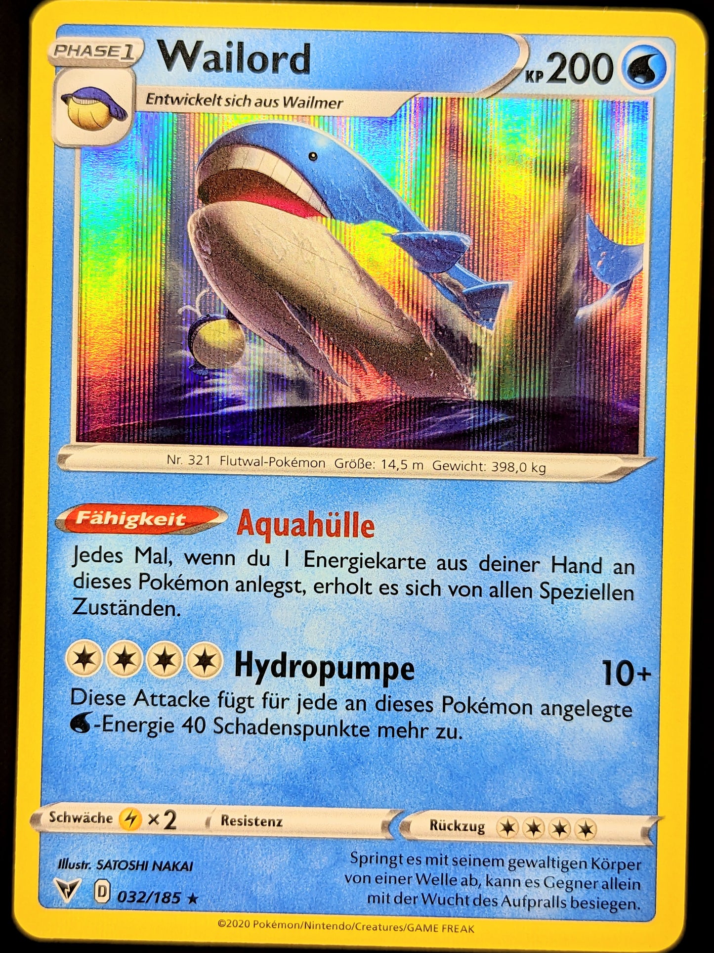 Wailord Holo 032/185 DE