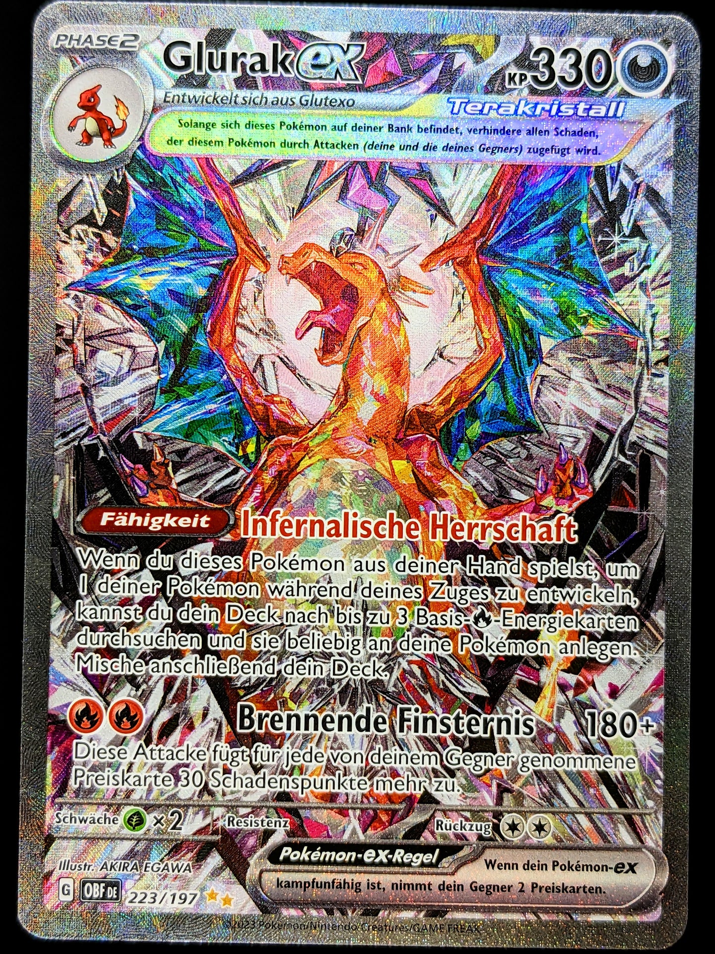 Glurak Ex 223/197 Special Illustration Rare DE