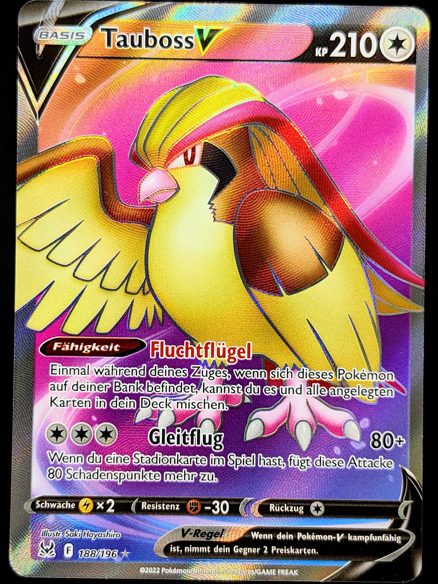 Tauboss V Full Art 188/196 DE