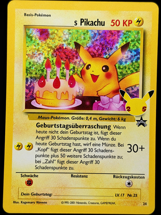 Geburtstags Pikachu 24 Promo DE