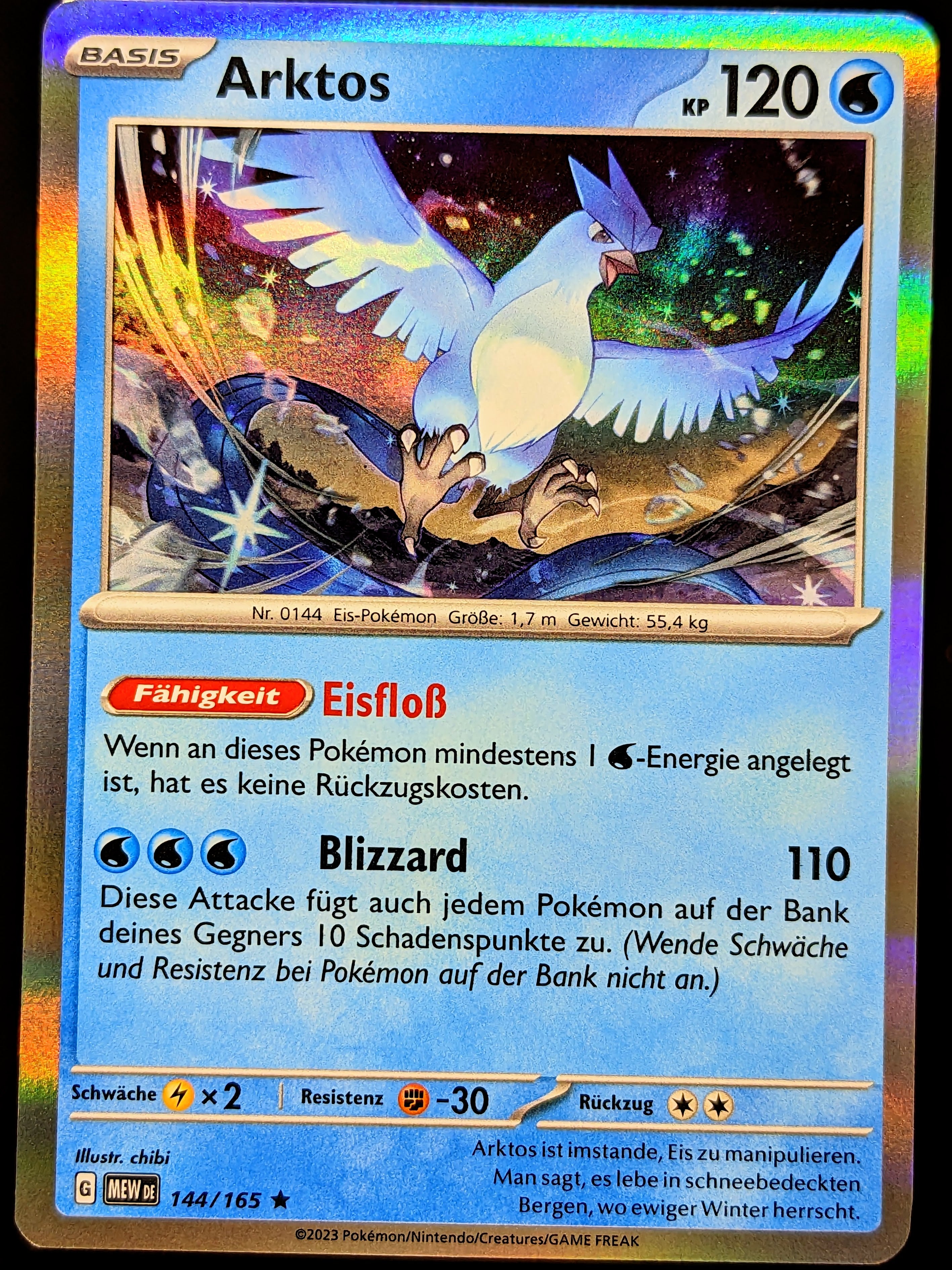 arktos pokemon card Arktos Holo 144/165 DE – Deckshop.de