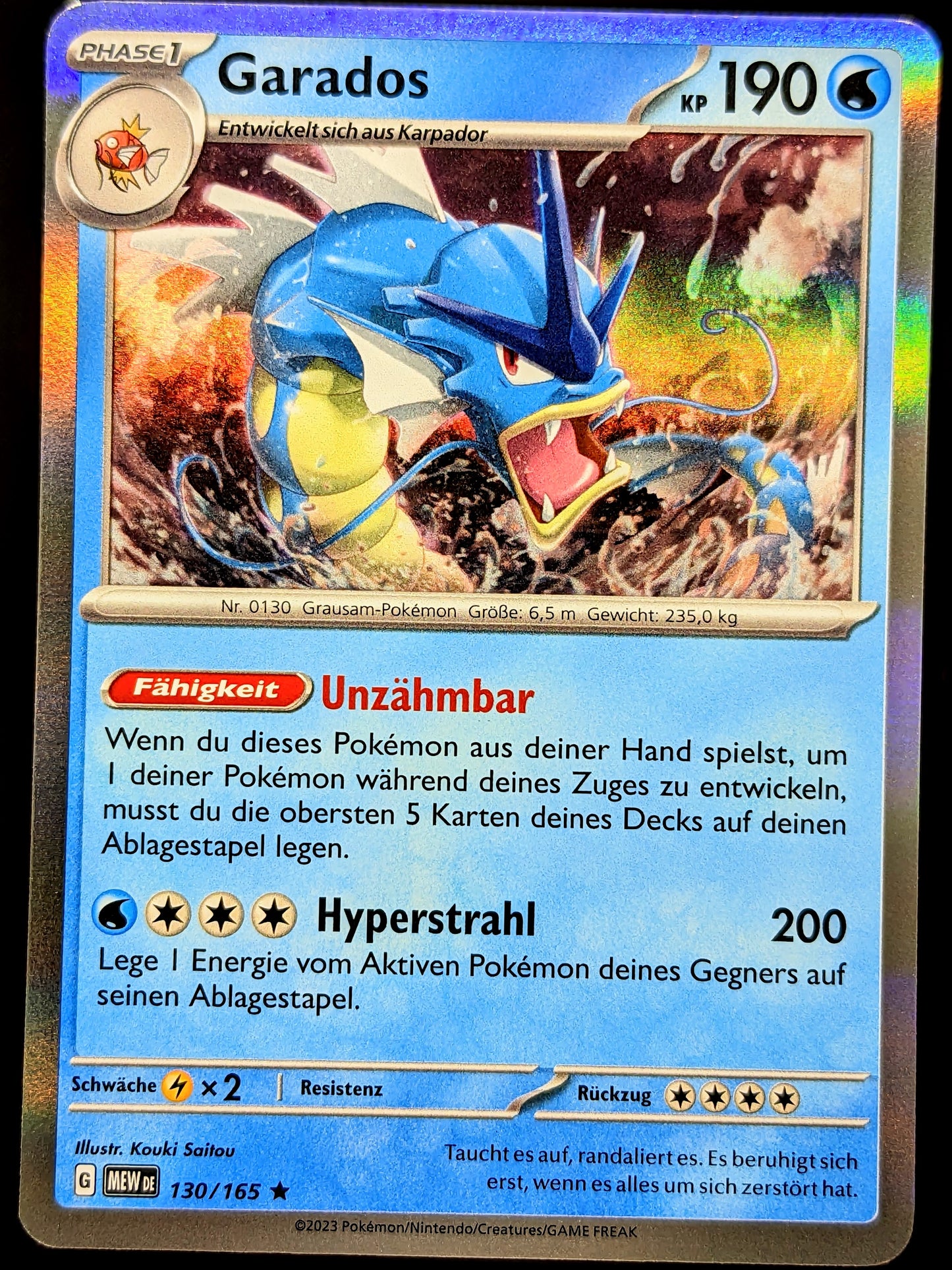 Garados Holo 130/165 DE