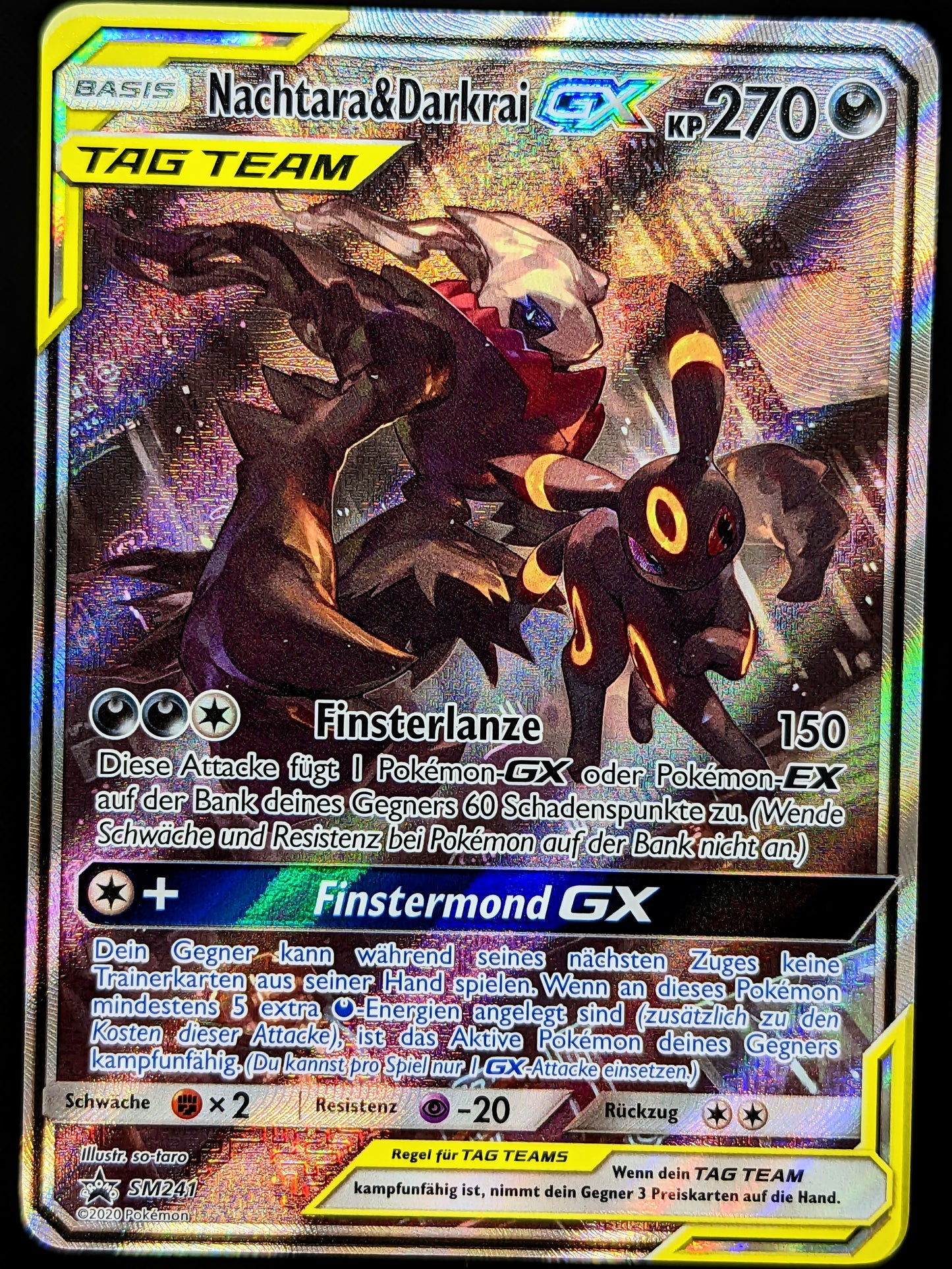 Nachtara & Darkrai GX Tag Team SM241 DE