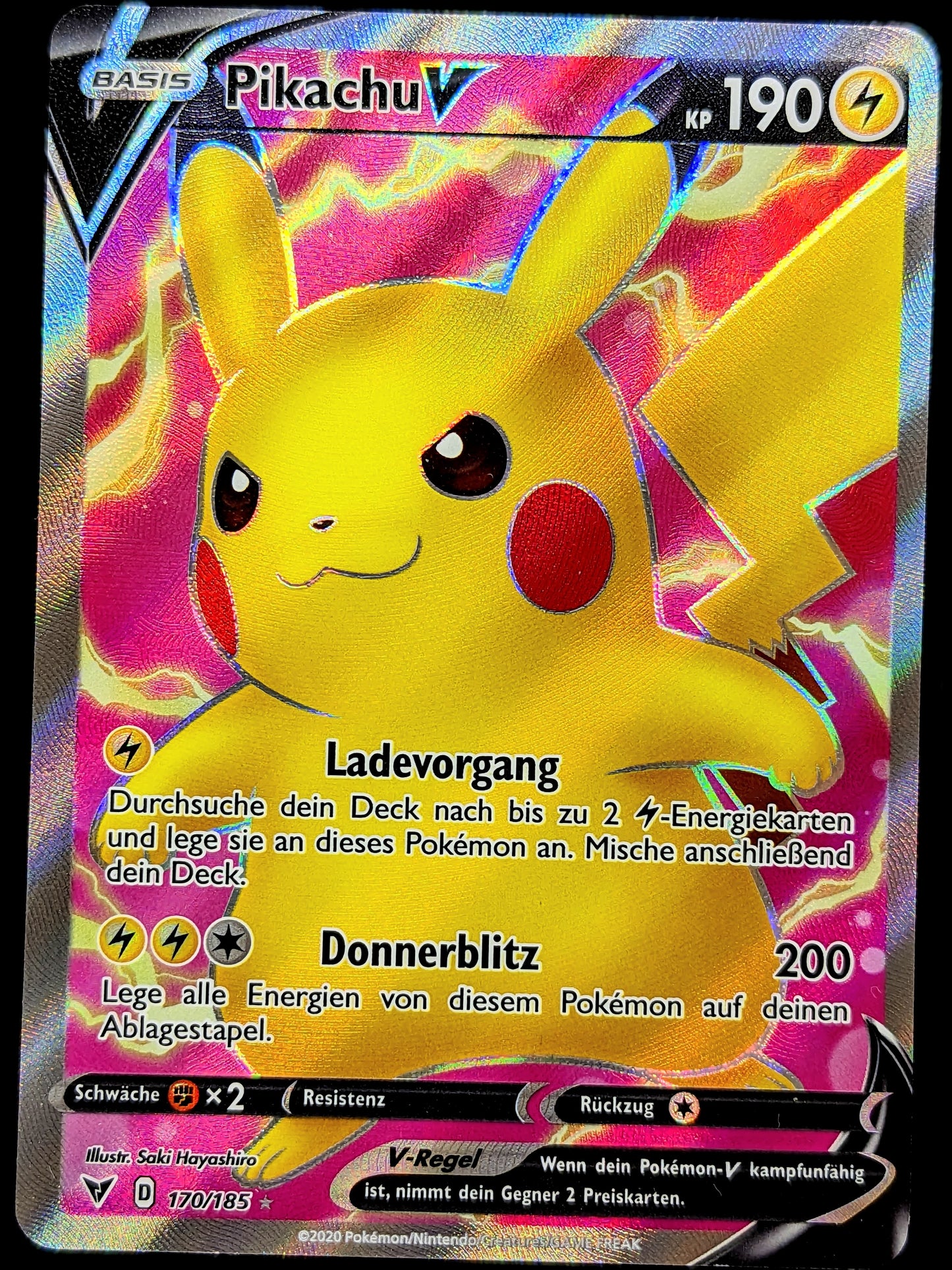 Pikachu V Full Art 170/185 DE
