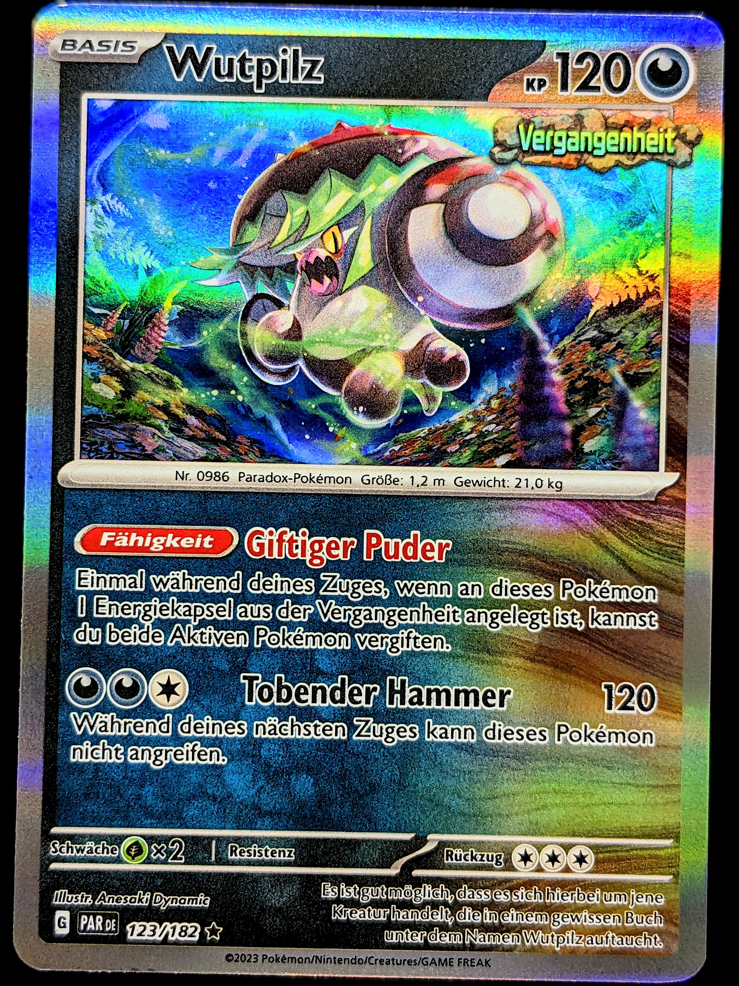 123/182 pokemon card Wutpilz Holo 123/182 DE – Deckshop.de