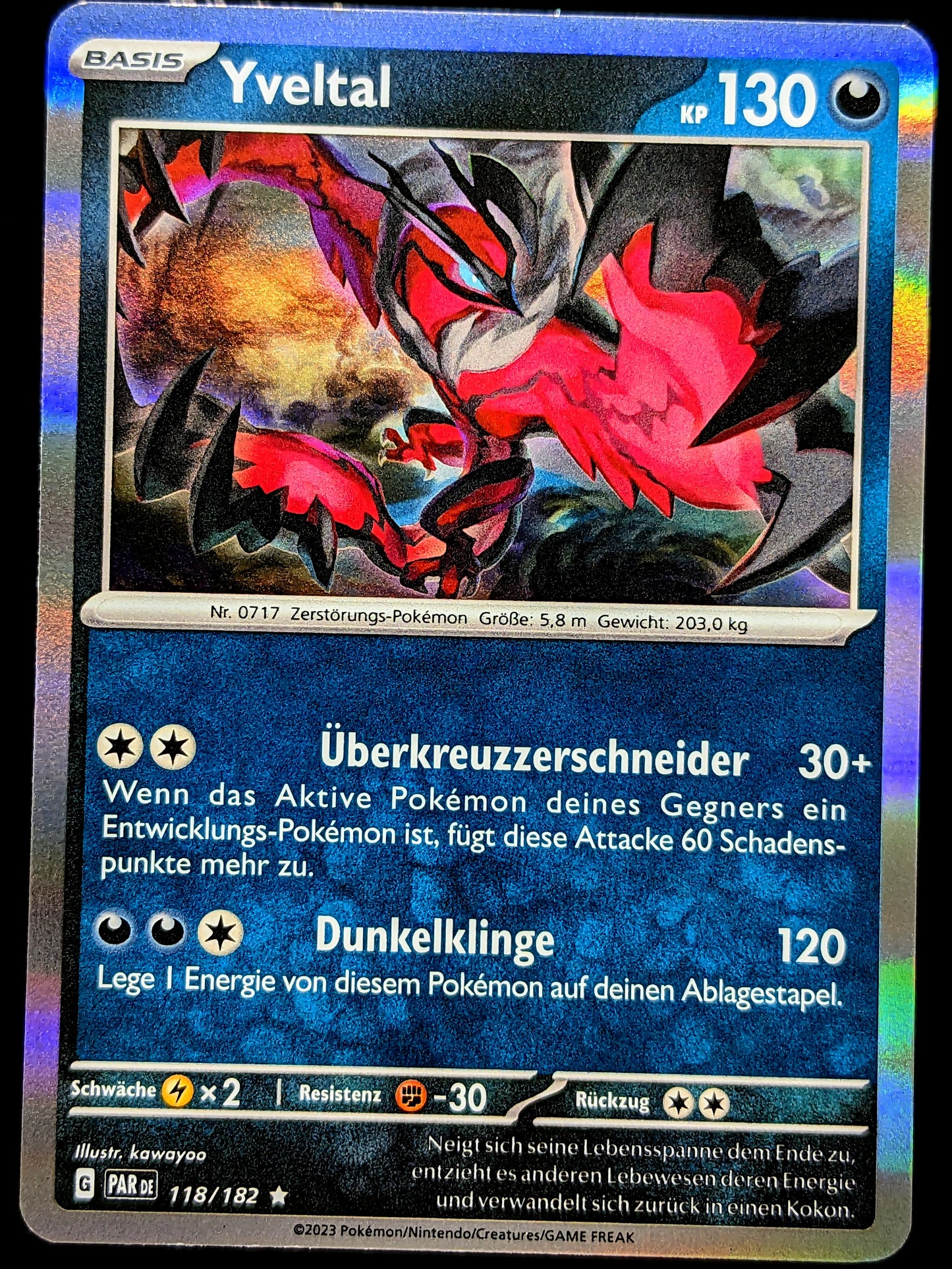 Yveltal Holo 118/182 DE