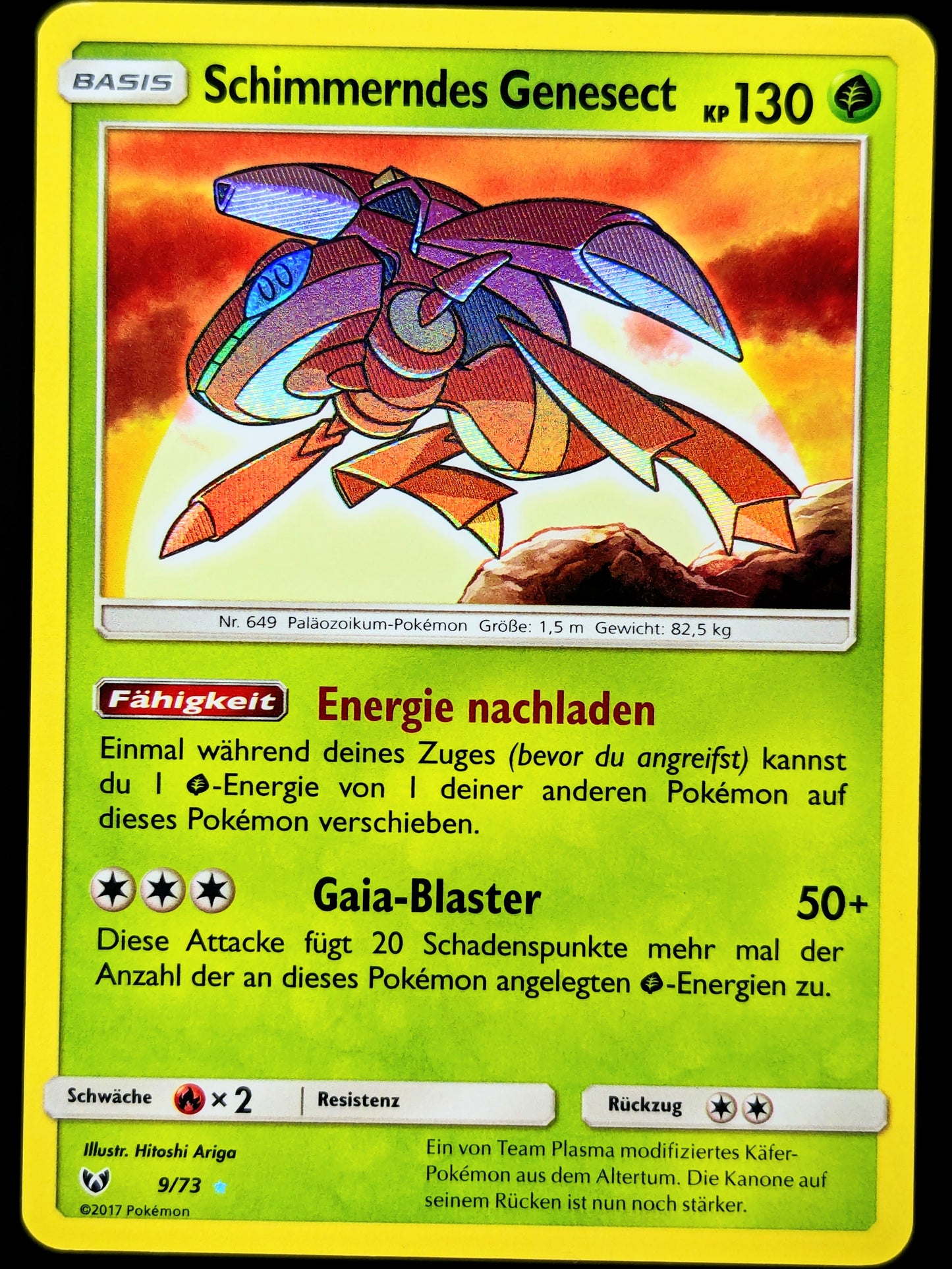 Schimmerndes Genesect 9/73 DE