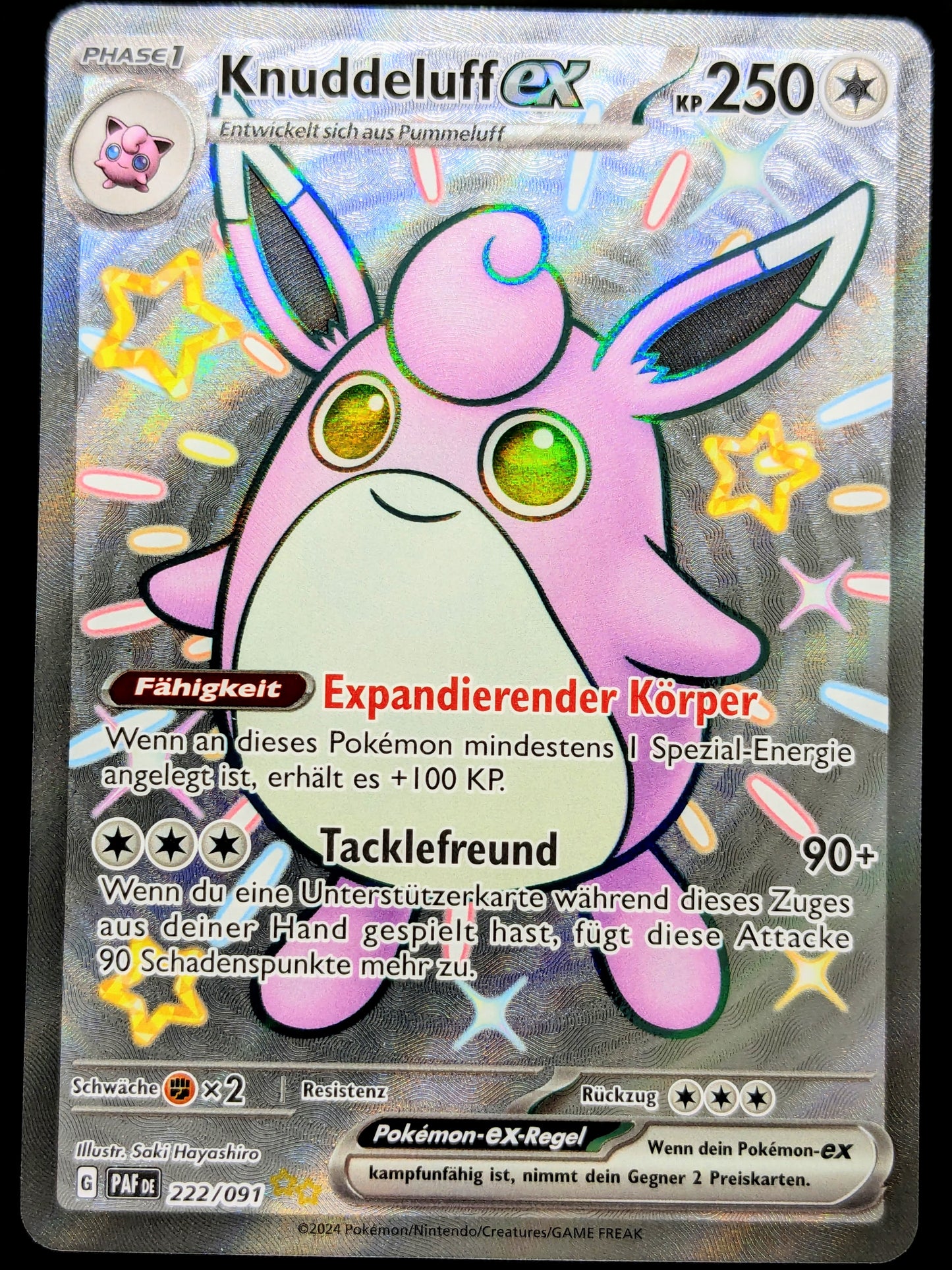 Knuddeluff Ex Shiny Full Art 222/091 DE