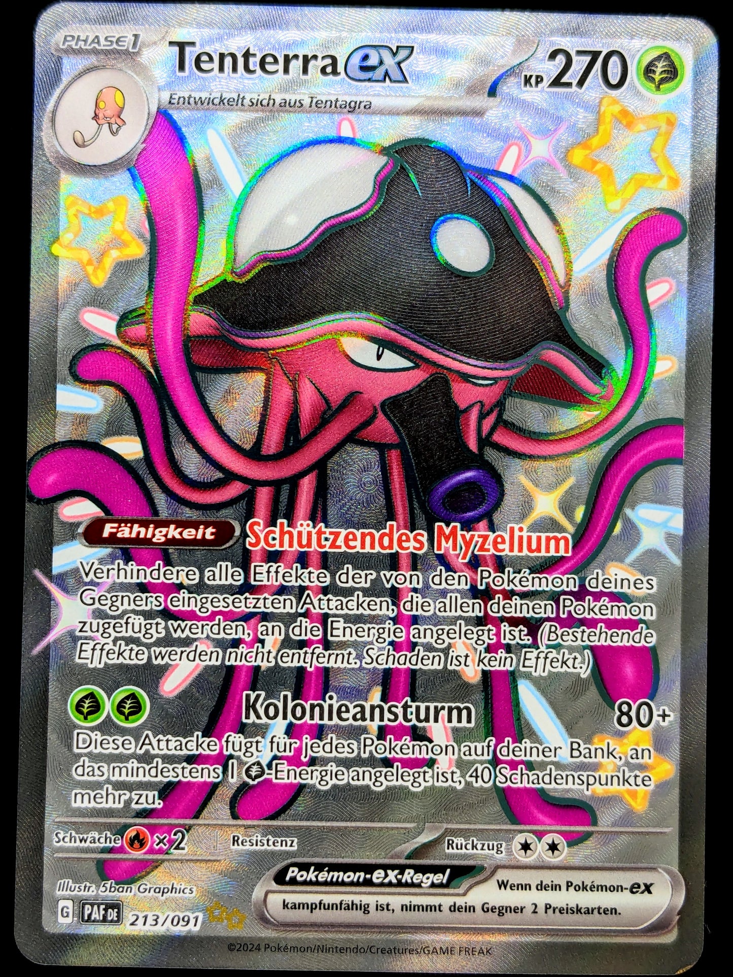 Tenterra Ex Shiny Full Art 213/091 DE