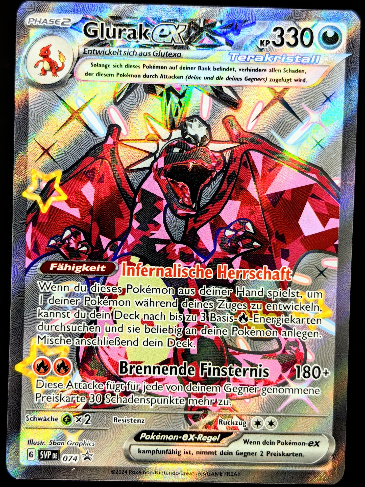 Glurak Ex Shiny Terakristall SVP074 DE