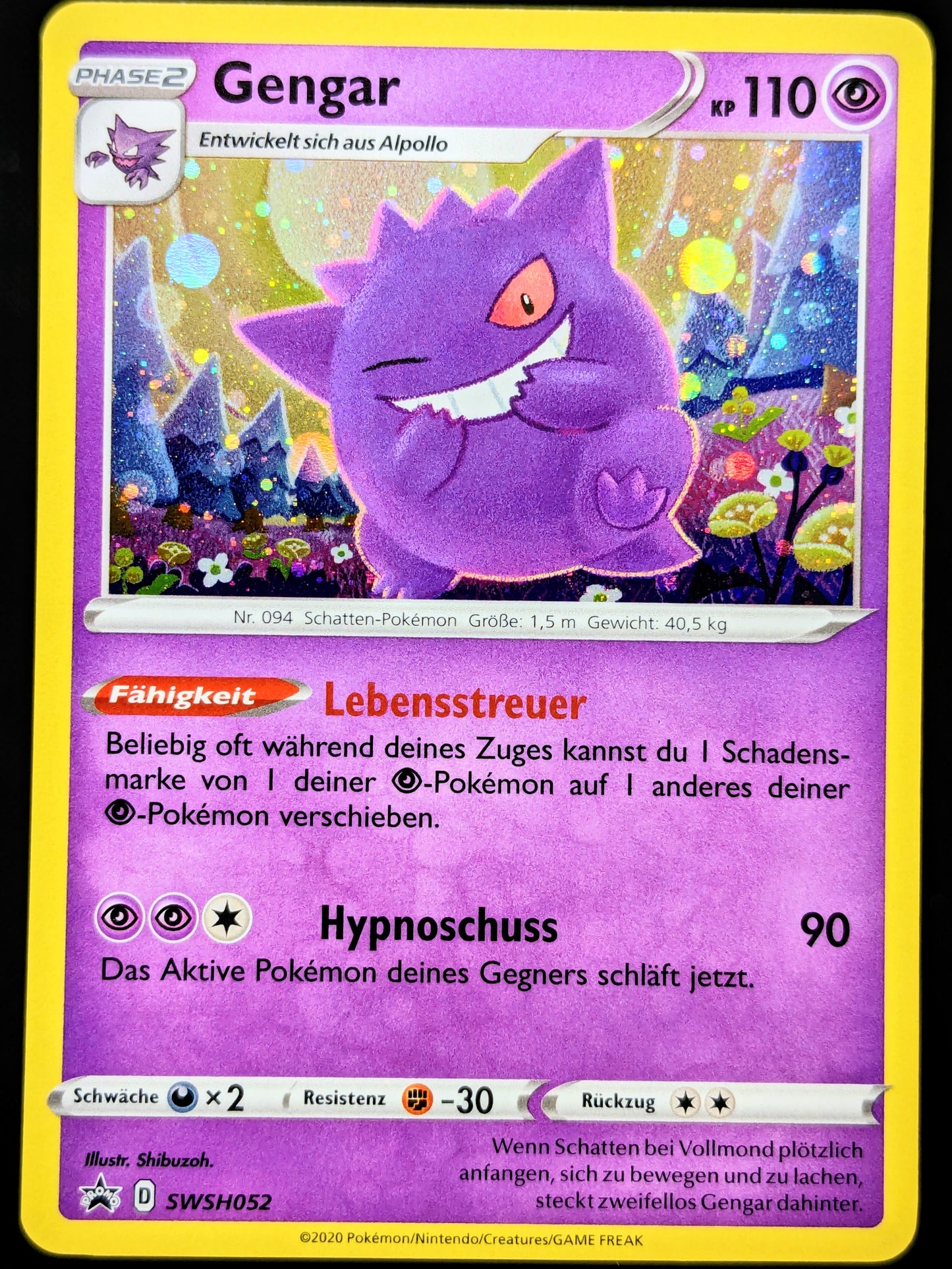 Gengar Holo SWSH052 DE