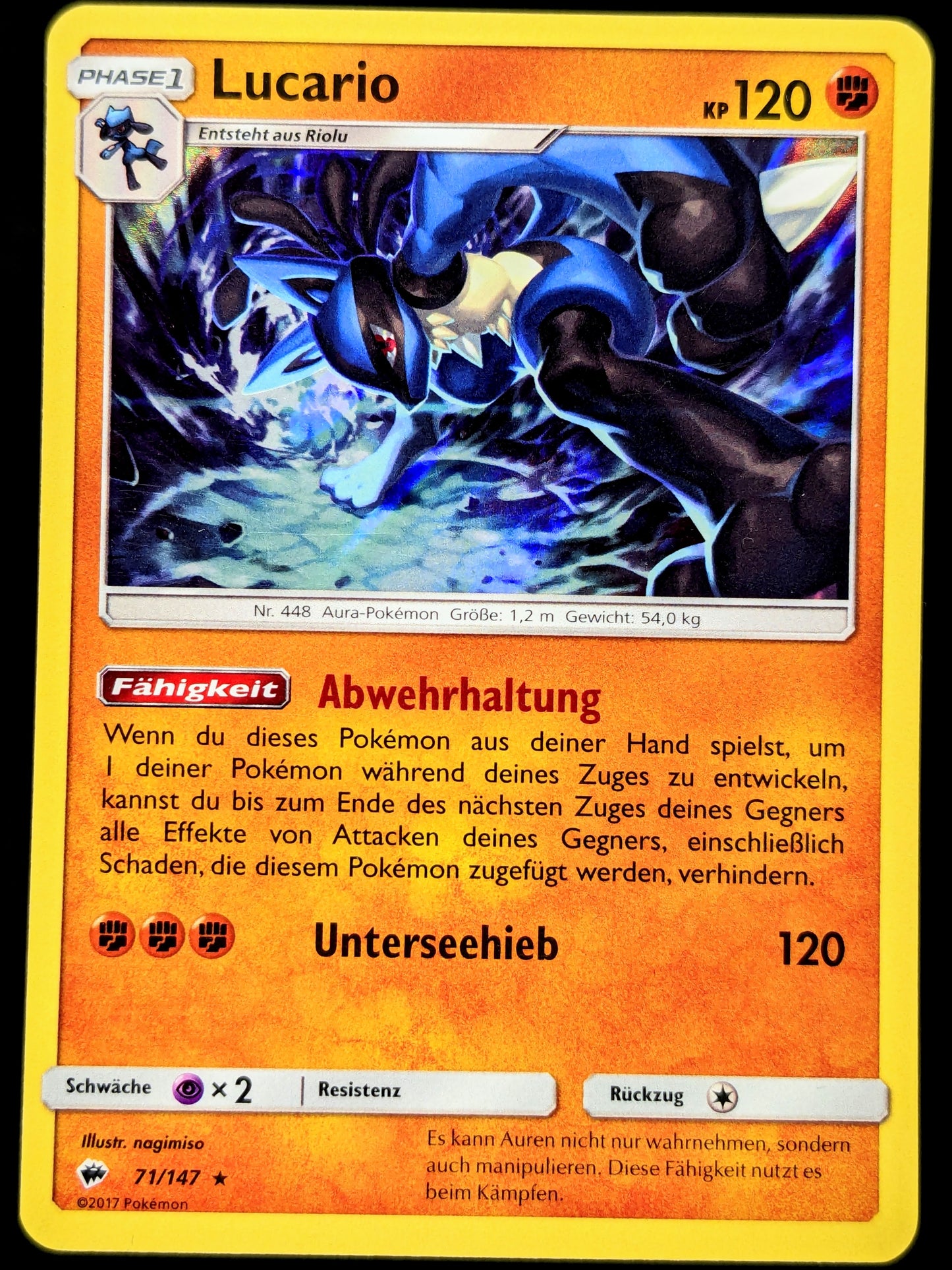 Lucario Holo 71/147 DE