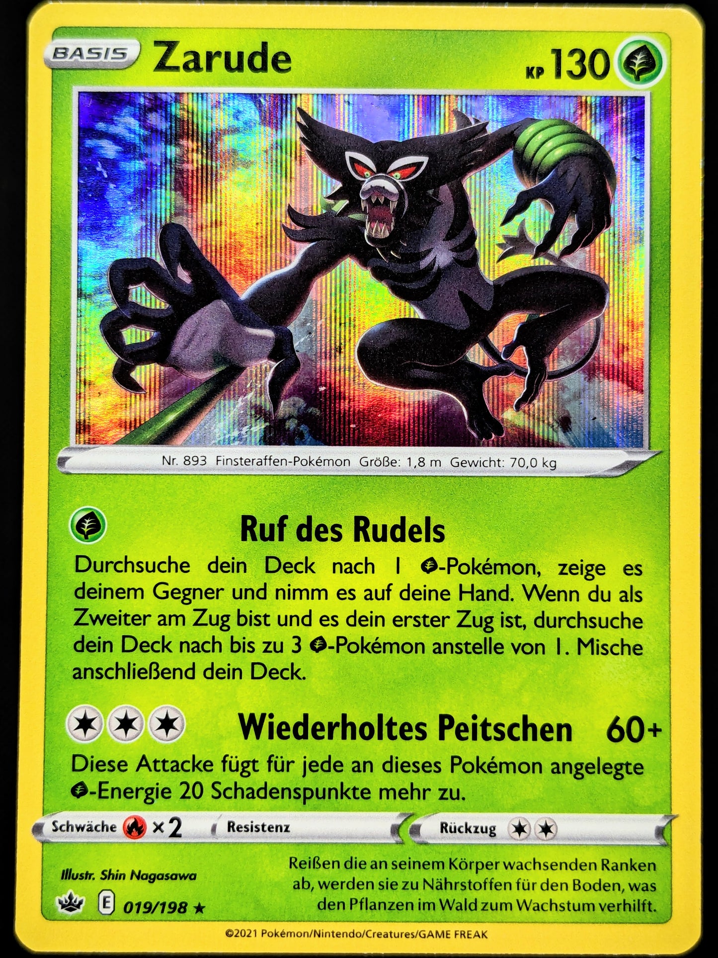 Zarude Holo 019/198 DE