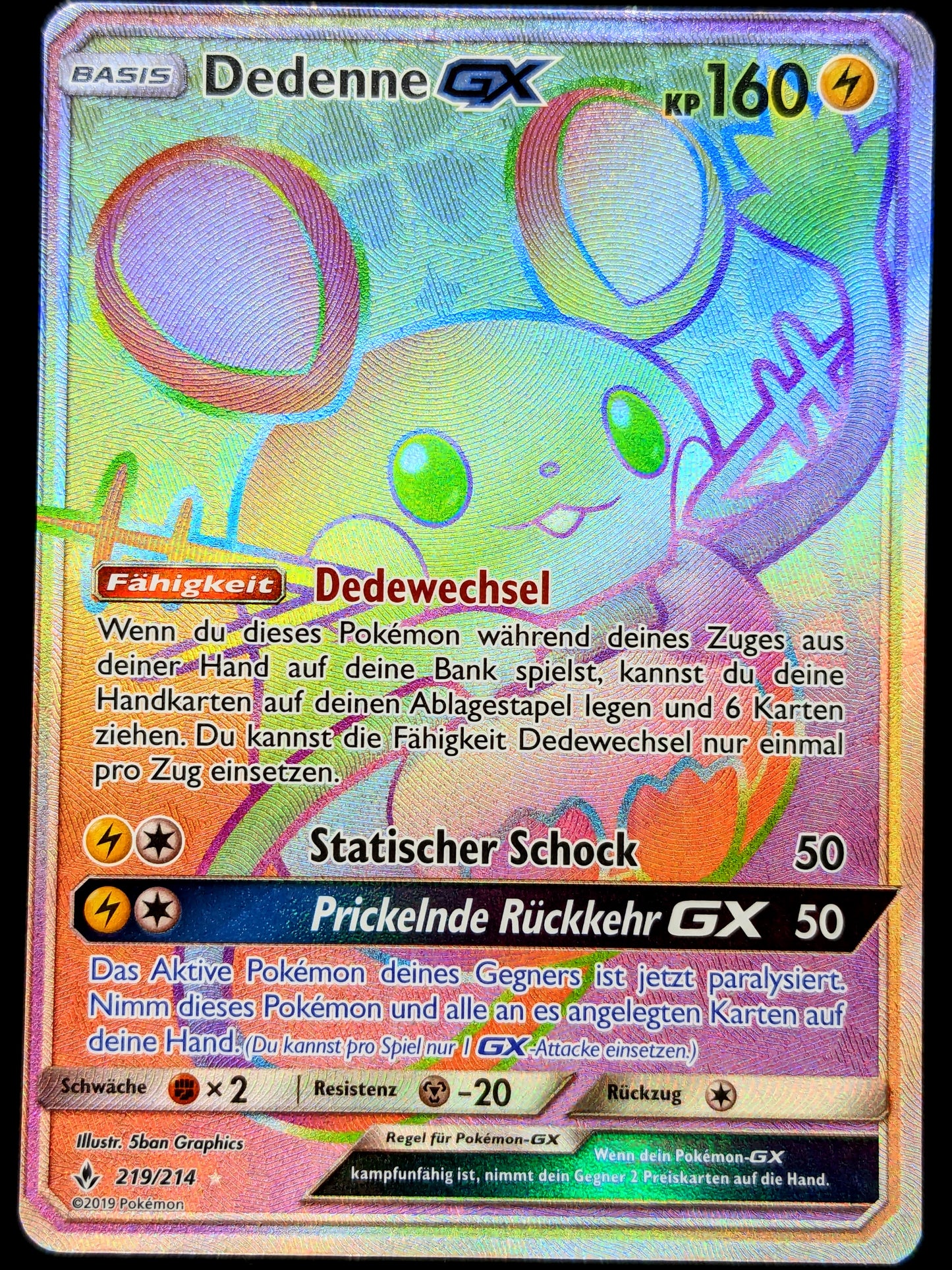 Dedenne GX Rainbow 219/214 DE