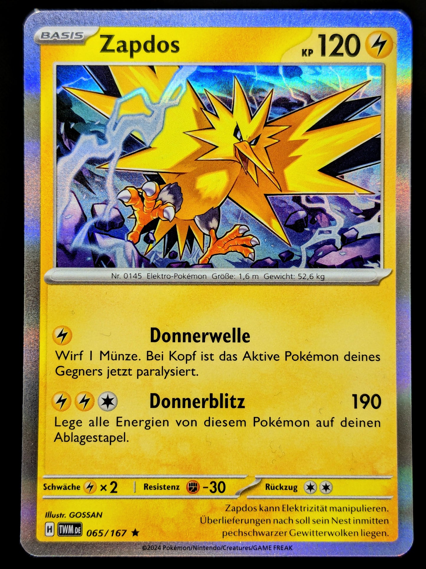 Zapdos Holo 065/167 DE