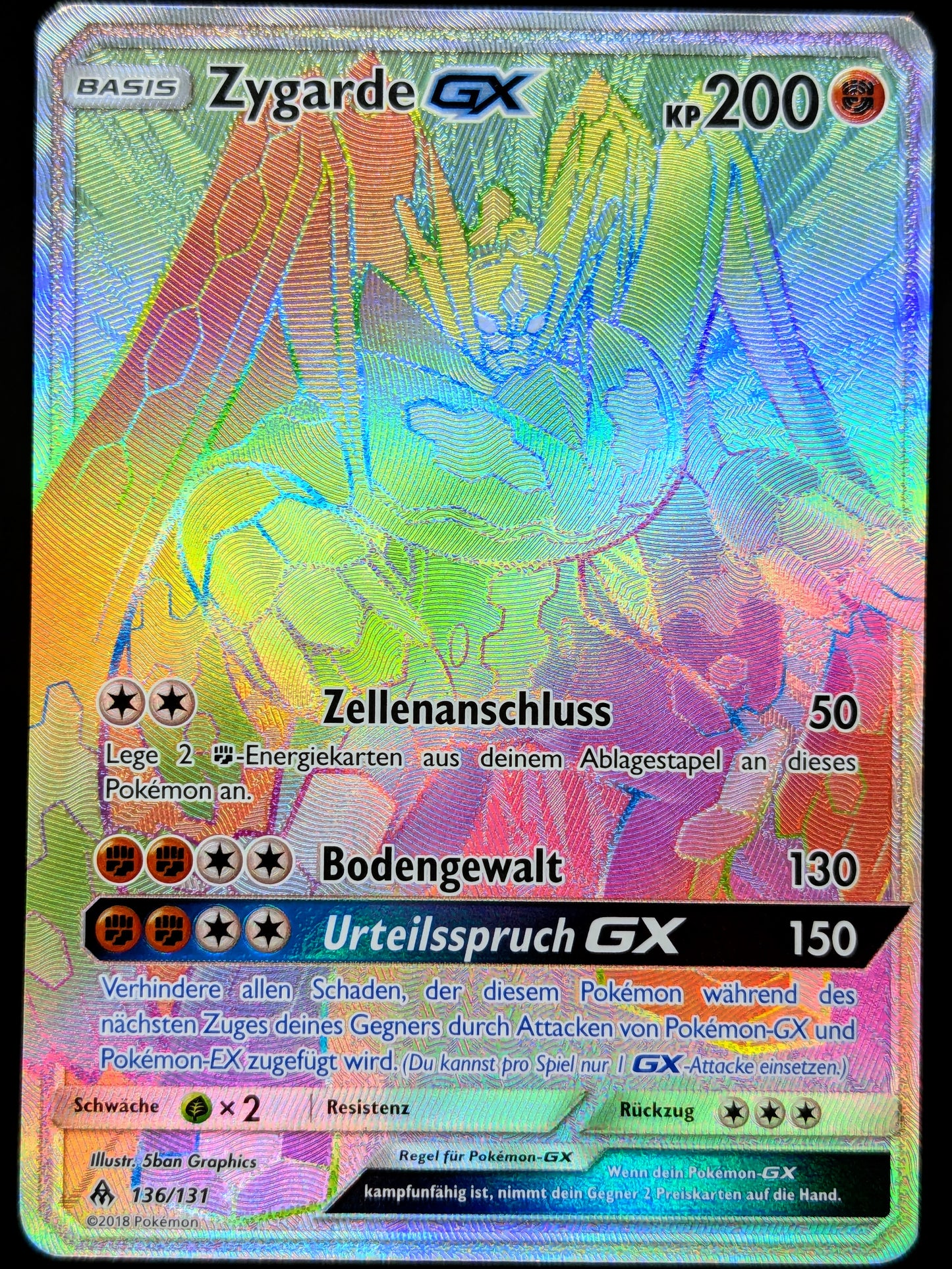 Zygarde GX Rainbow 136/131 DE