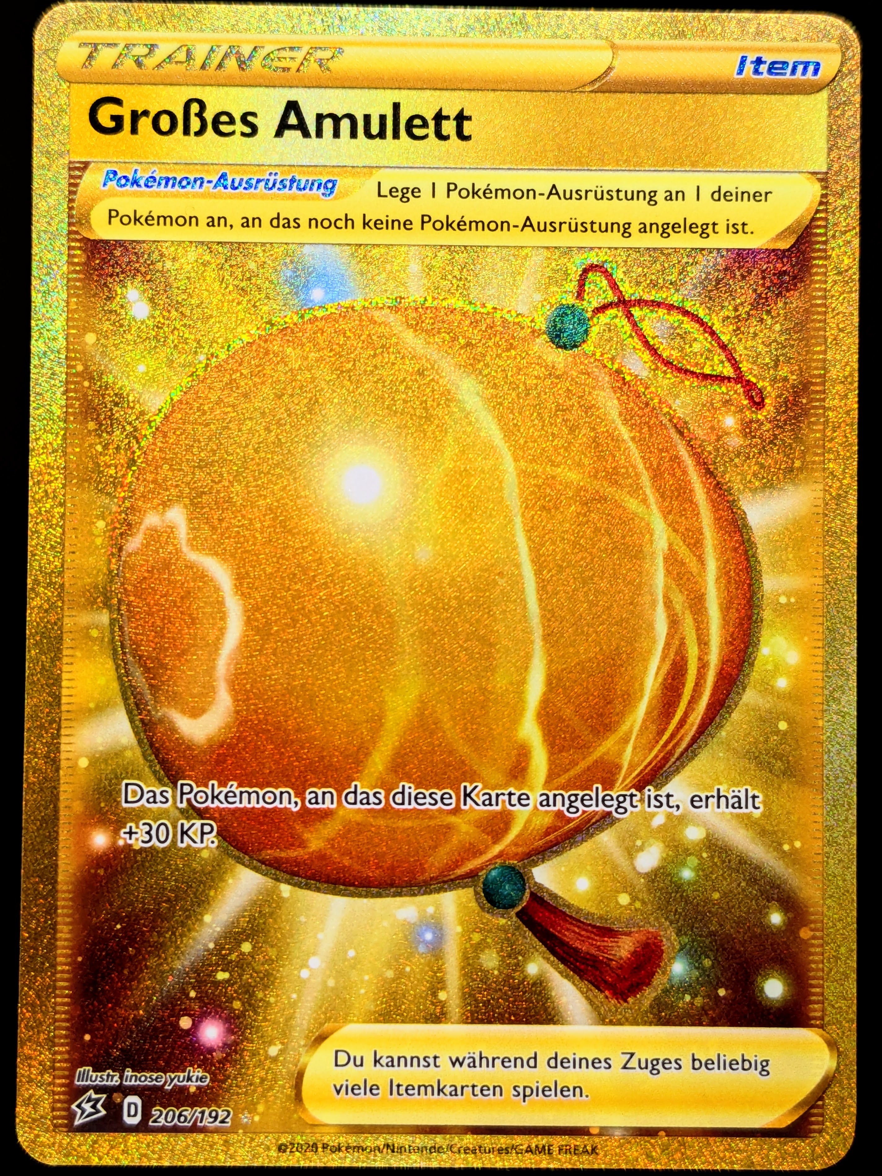 big charm gold card pokemon Großes Amulett Gold 206/192 DE – Deckshop.de