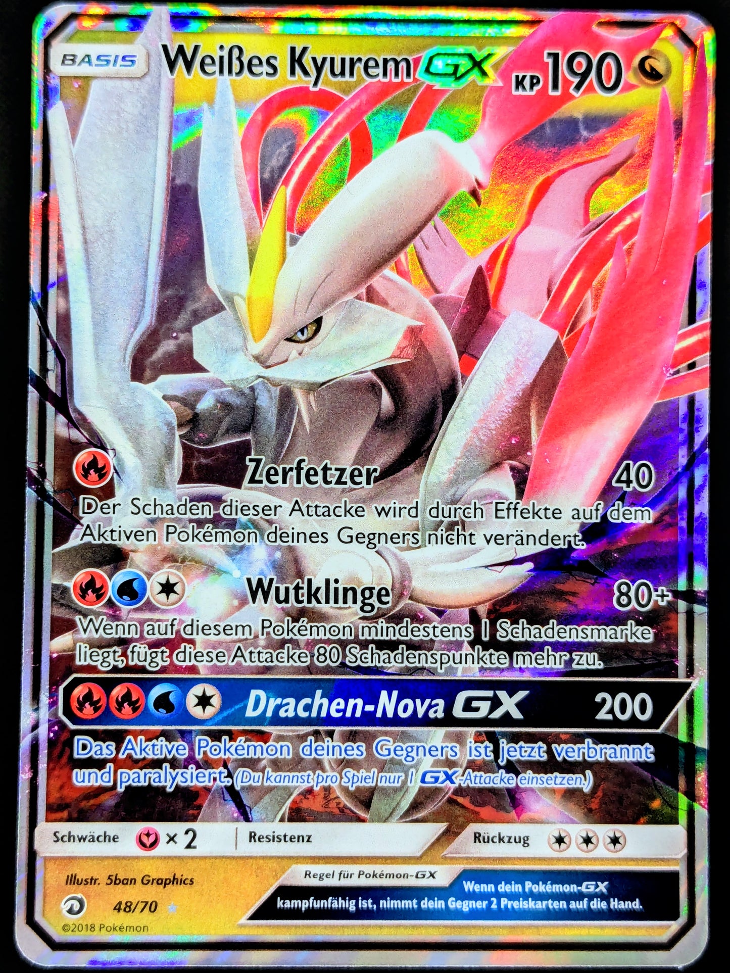 Weißes Kyurem GX 48/70 DE