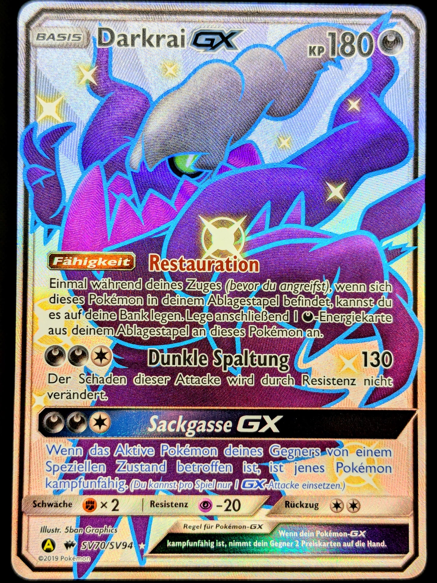 Darkrai GX Shiny SV70/SV94 DE
