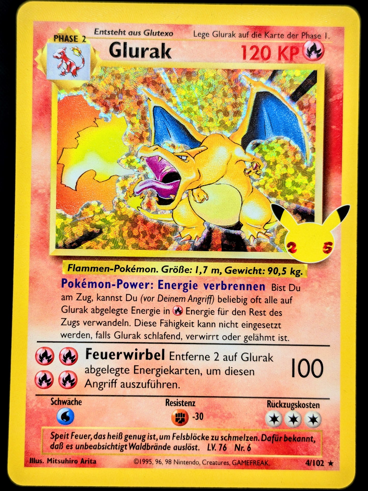 Glurak Holo 4/102 Celebrations DE