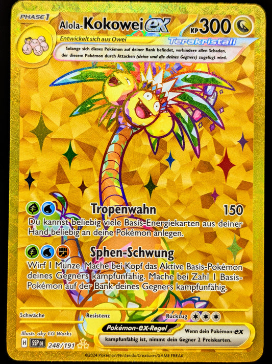 Alola-Kokowei Ex Terakristall Gold 248/191 DE