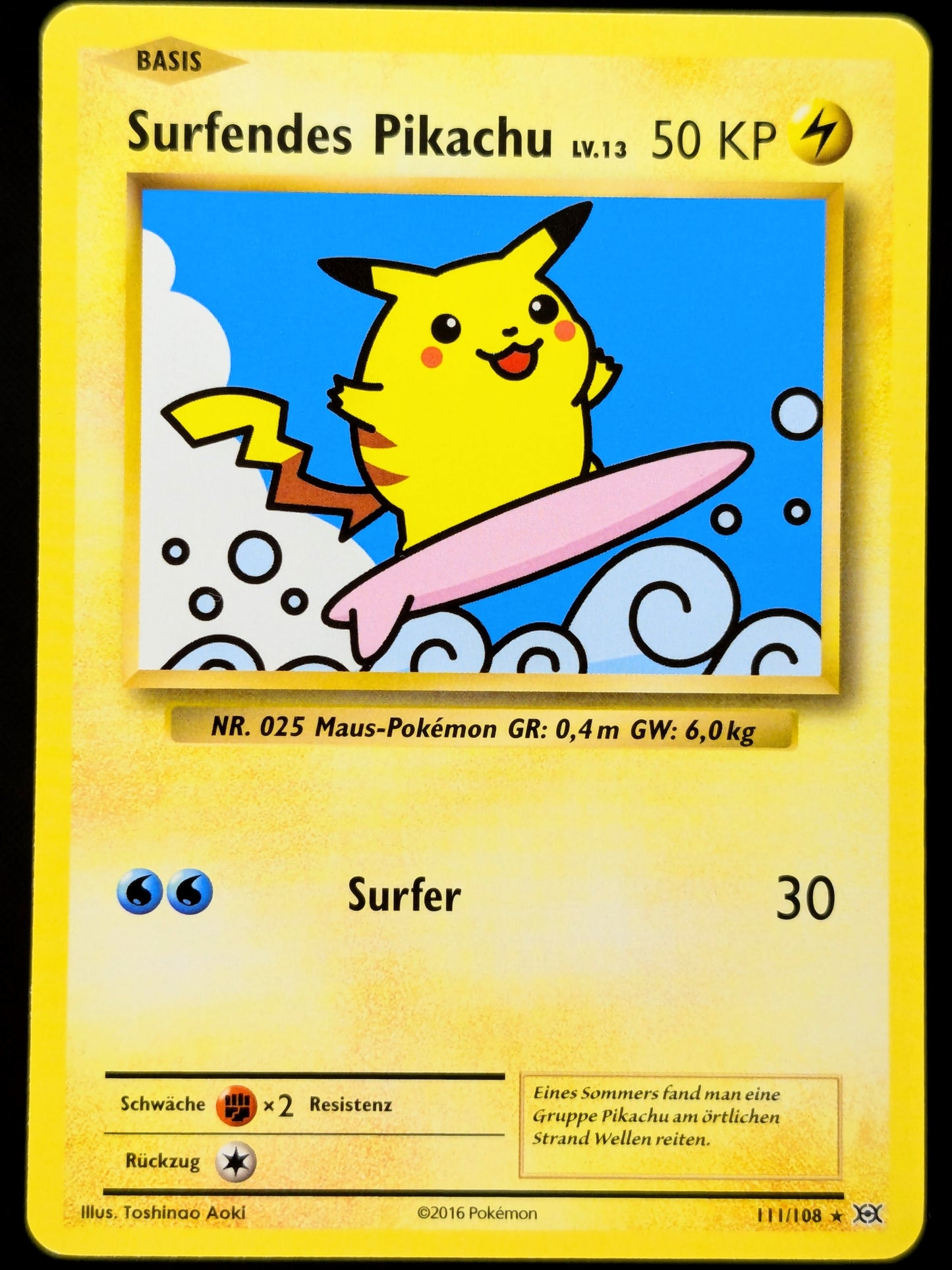 Surfendes Pikachu LV. 13 111/108 DE