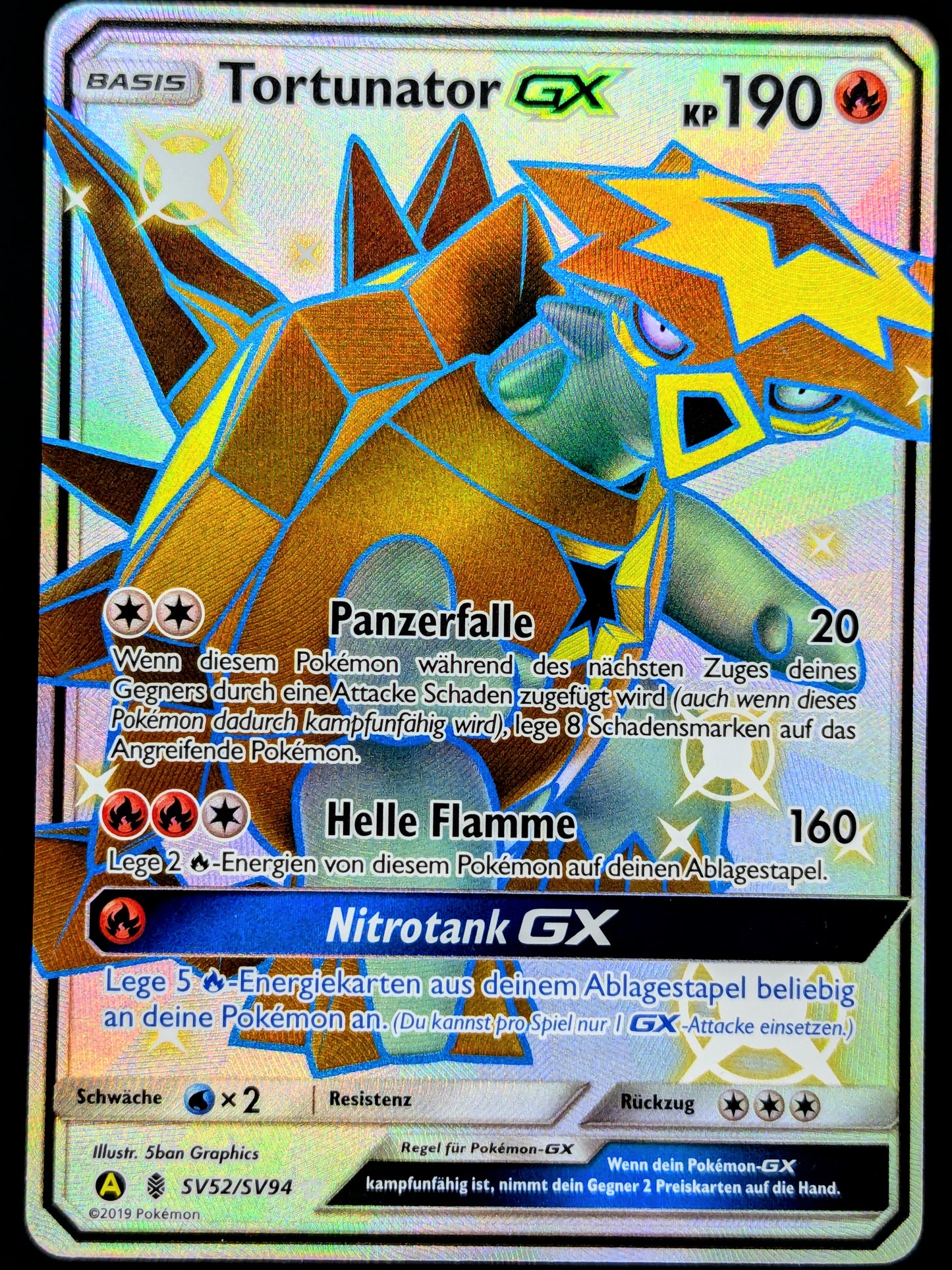 Tortunator GX Shiny Full Art SV52/SV94 DE