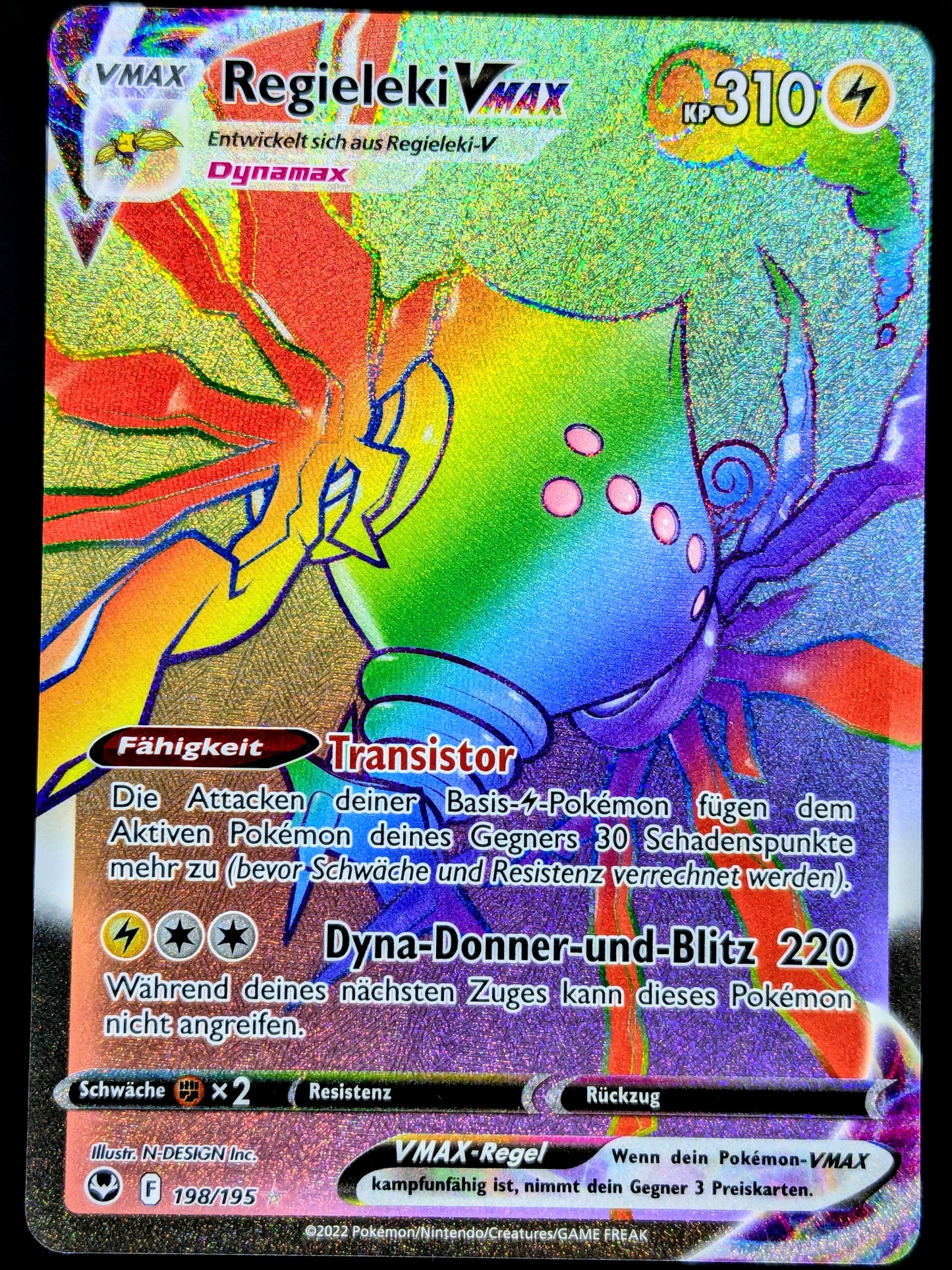 Regieleki VMax Rainbow 198/195 DE