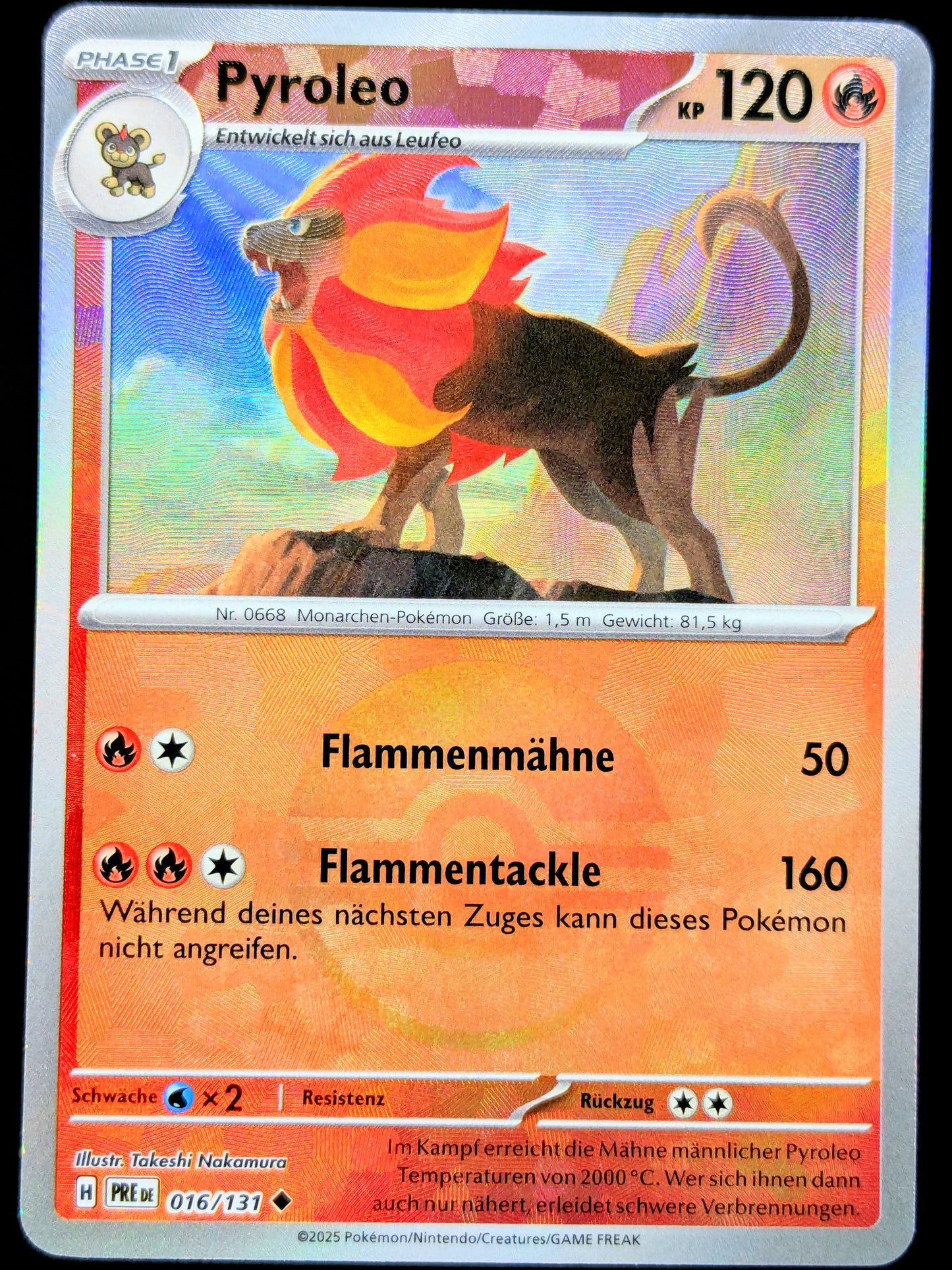 Pyroleo Pokéball 016/131 DE