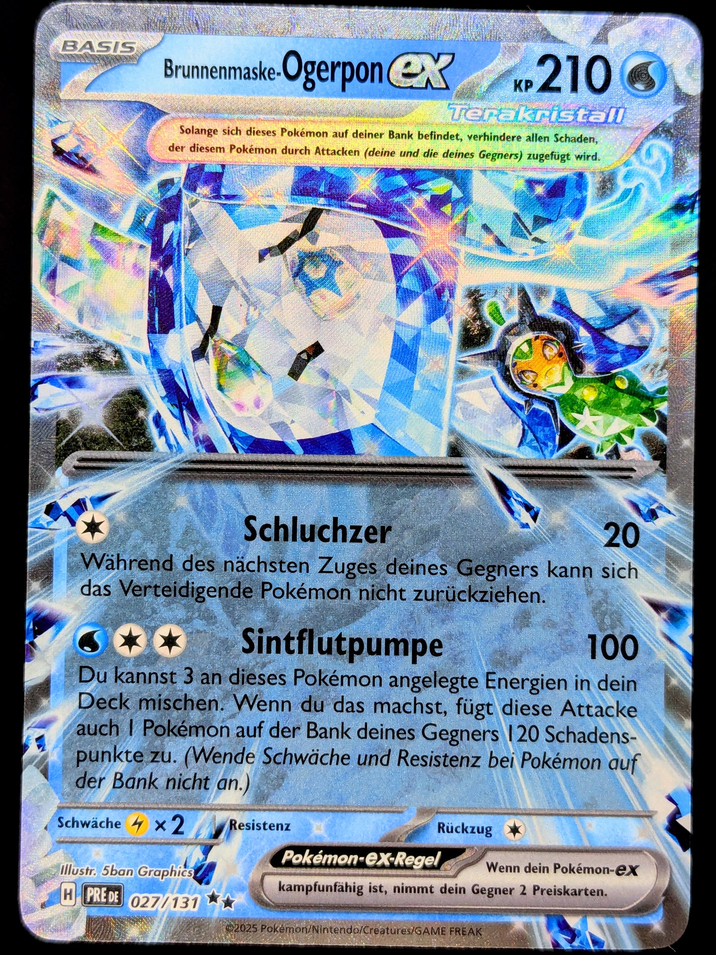 Brunnenmaske-Ogerpon Ex Terakristall 027/131 DE