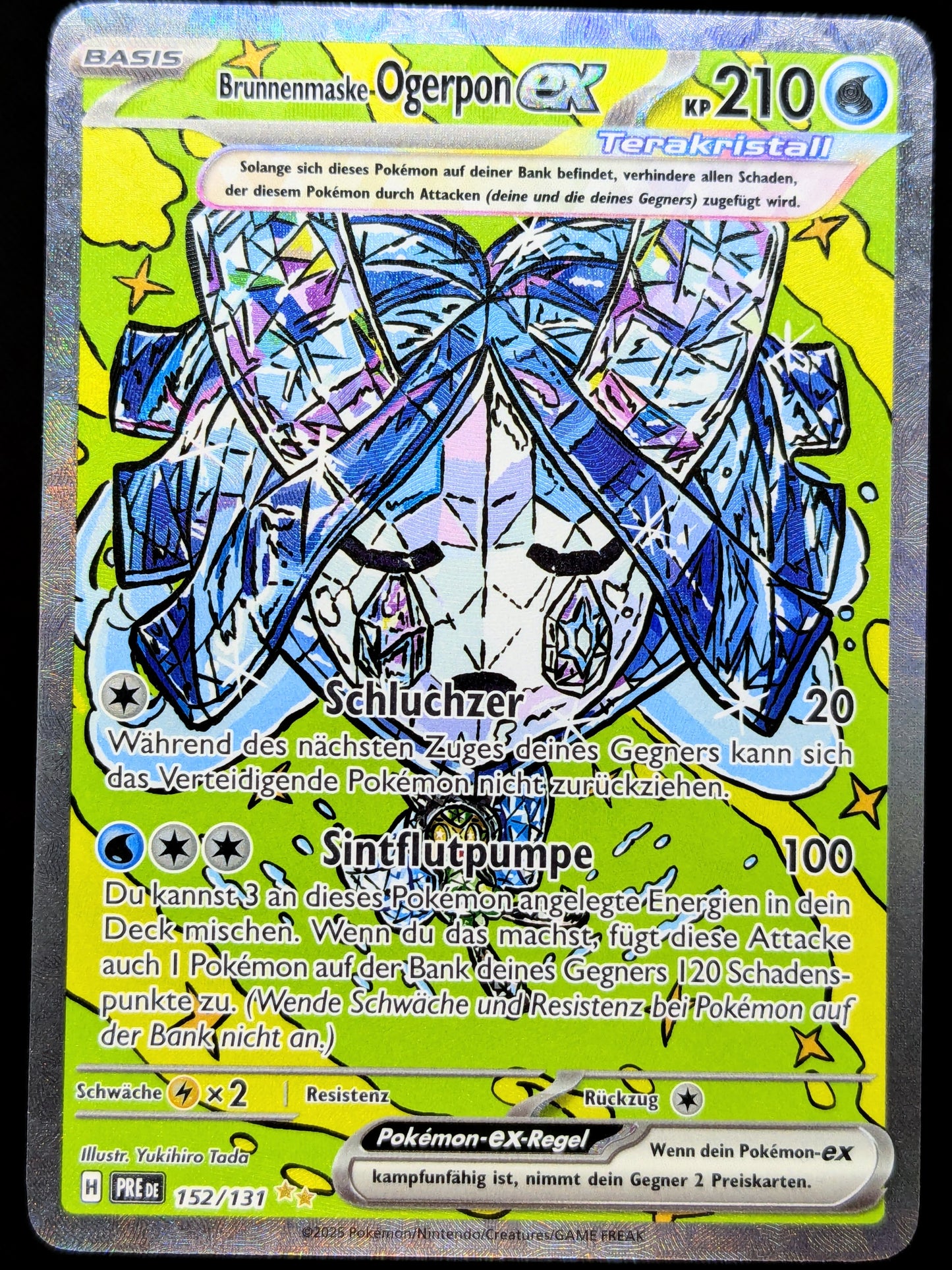 Brunnenmaske-Ogerpon Ex Terakristall 152/131 Special Illustration Rare DE