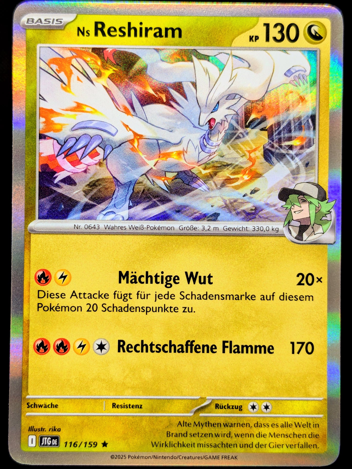 Ns Reshiram Holo 116/159 DE
