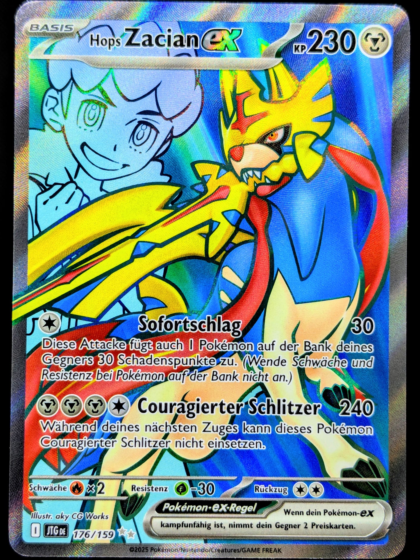 Hops Zacian Ex Full Art 176/159 DE