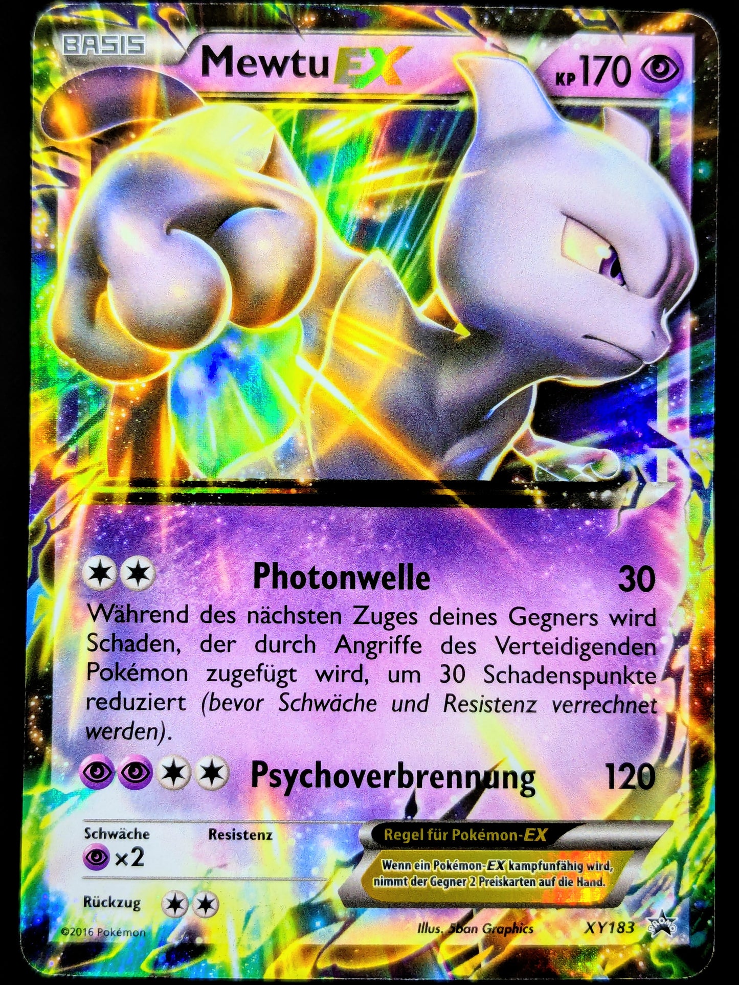 Mewtu Ex Promo XY183 DE