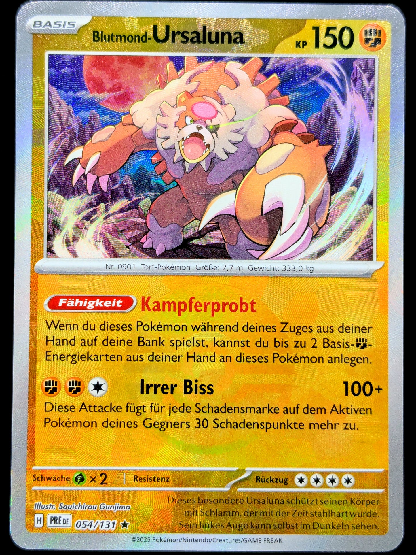 Blutmond-Ursaluna Pokéball 054/131 DE