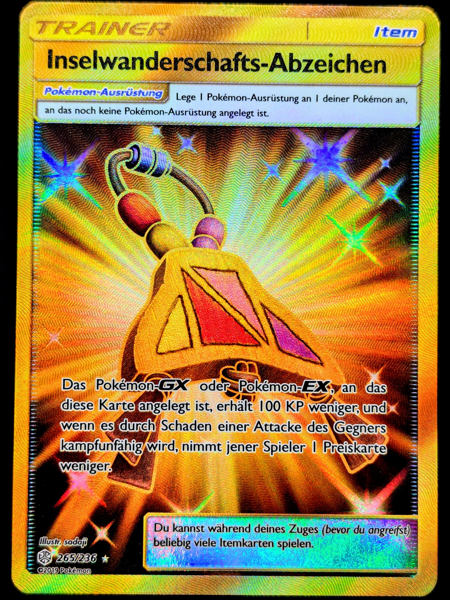 Inselwanderschafts- Abzeichen Gold 265/236 DE