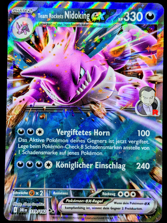 Team Rockets Nidoking Ex 119/182 DE