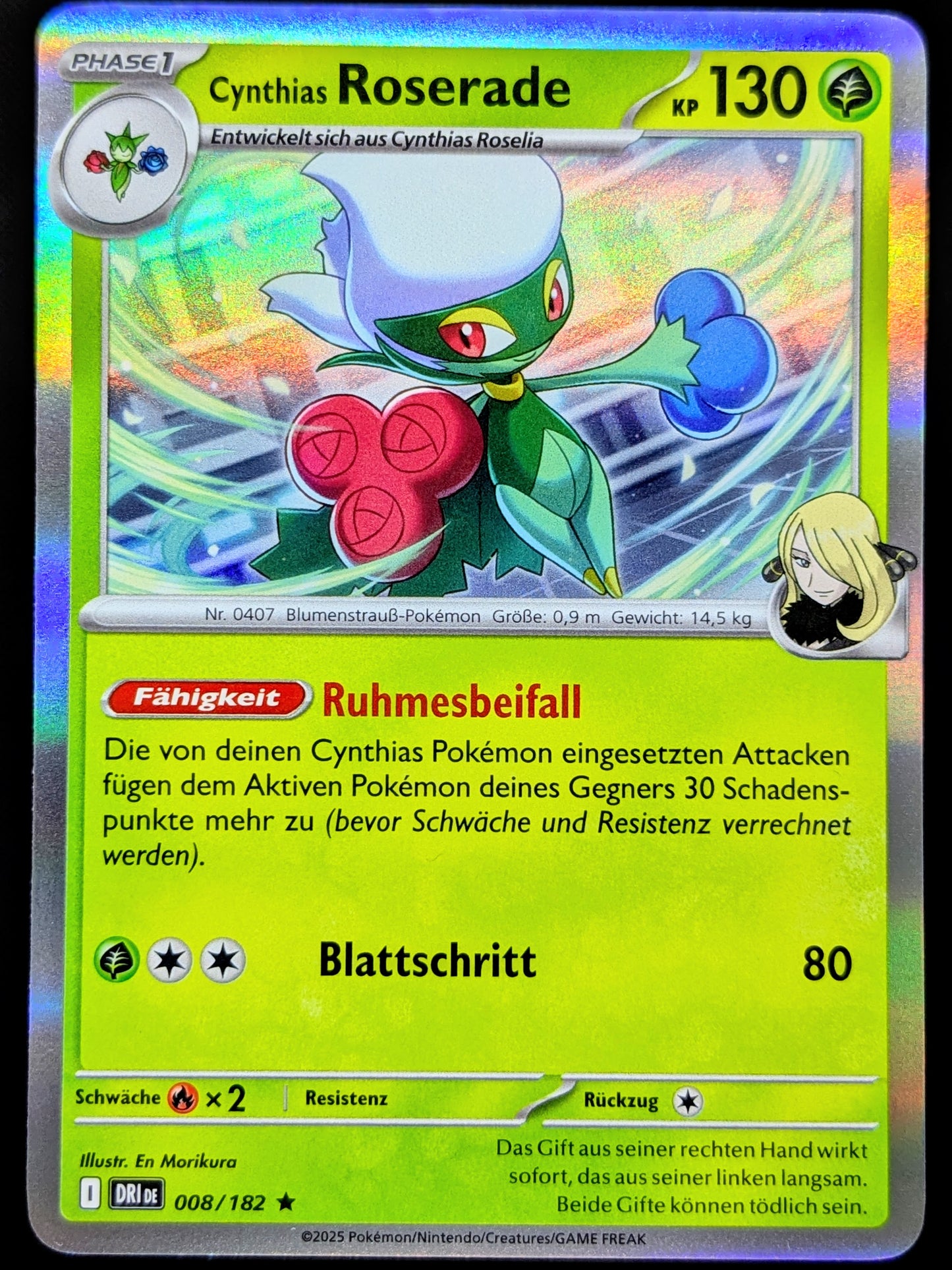 Cynthias Roserade Holo 008/182 DE