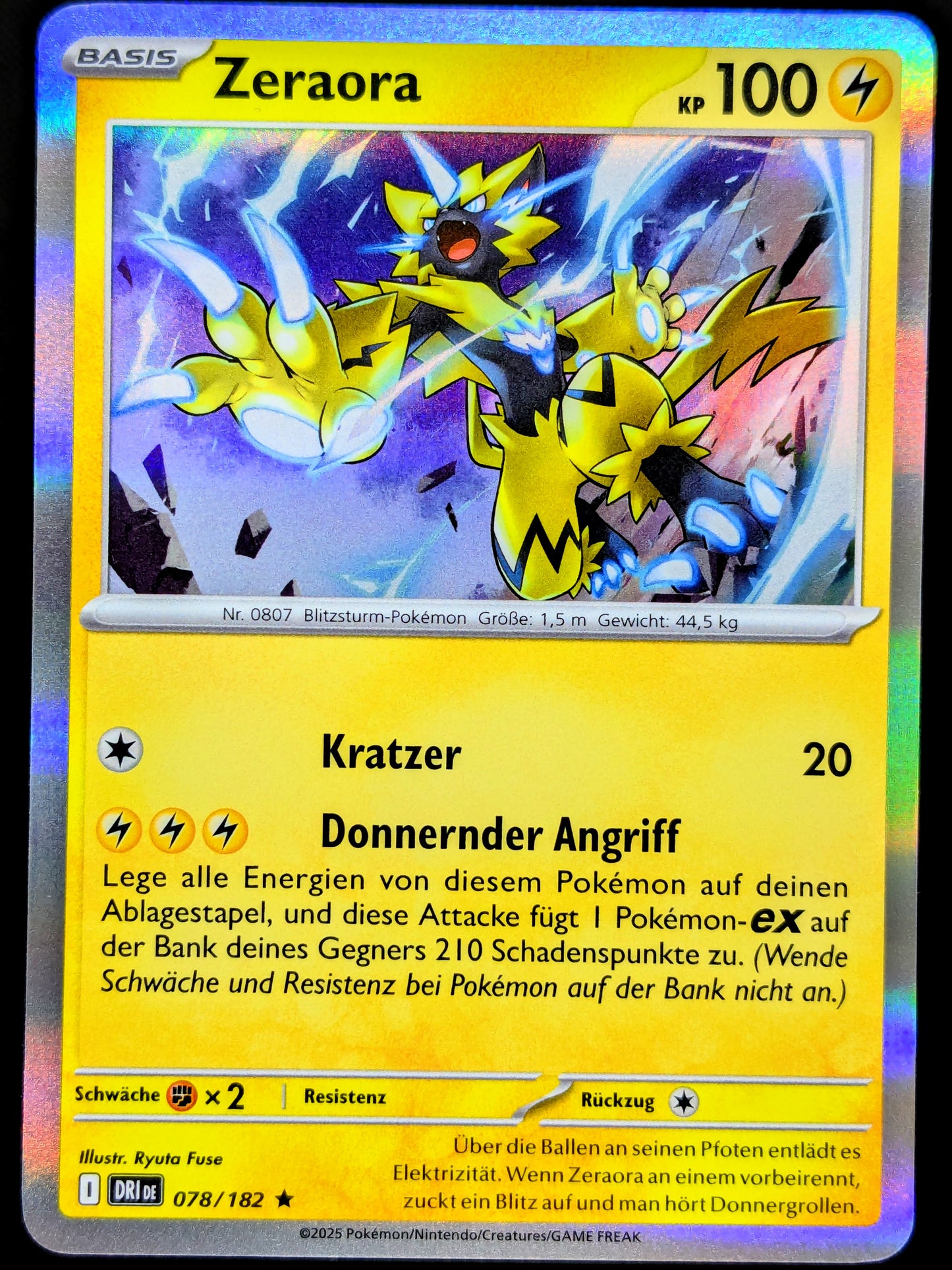 Zeraora Holo 078/182 DE
