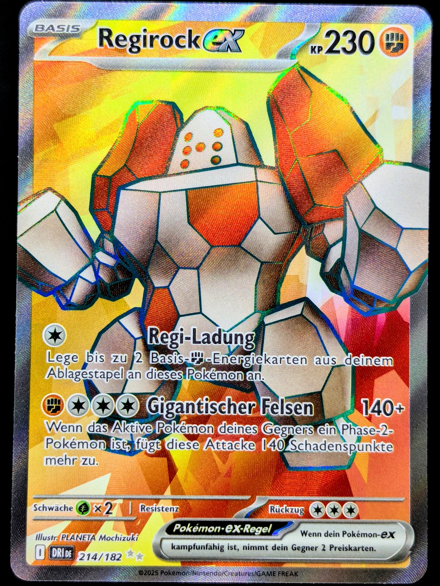 Regirock Ex 214/182 Full Art DE