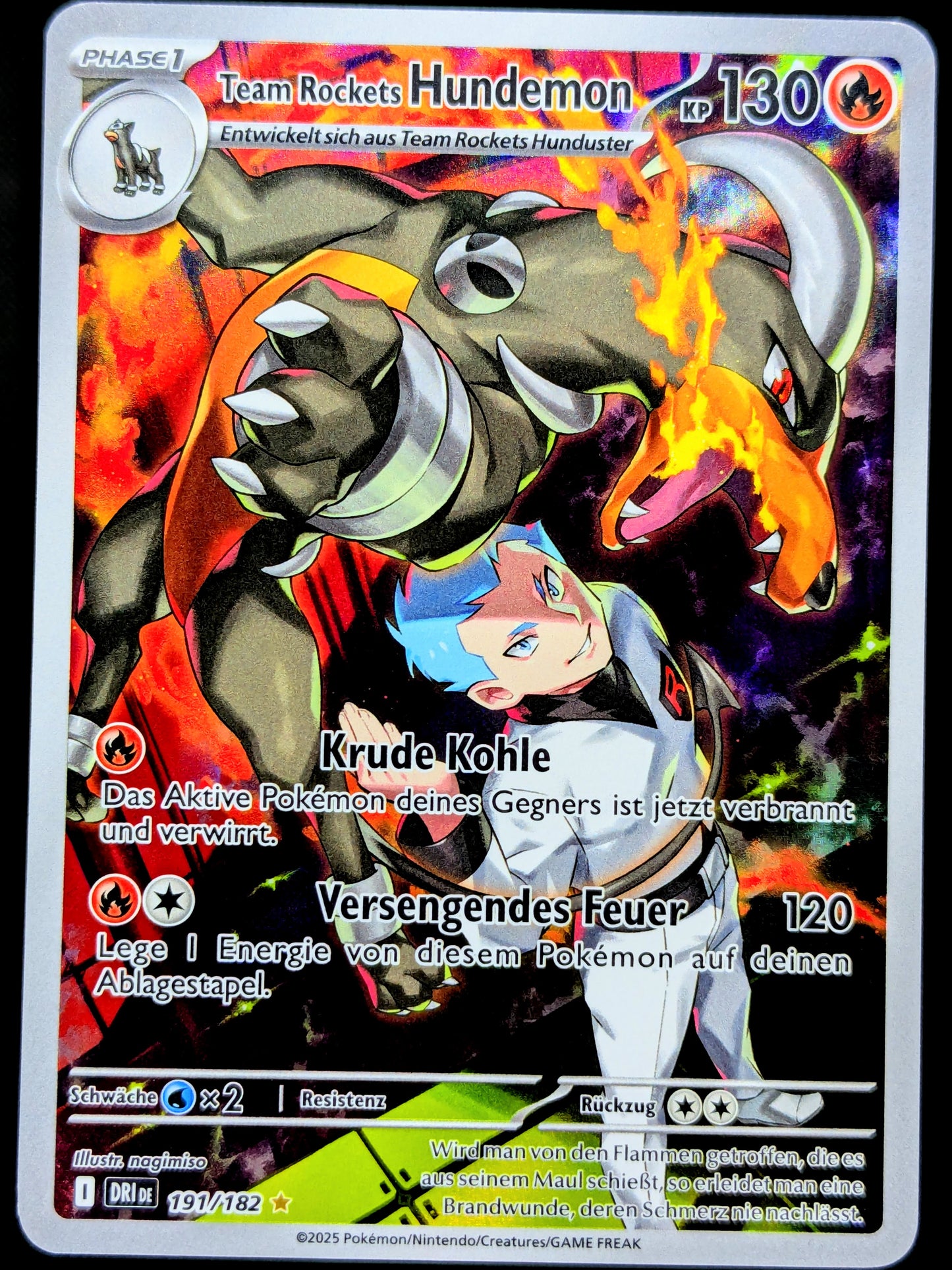Team Rockets Hundemon 191/182 Illustration Rare DE