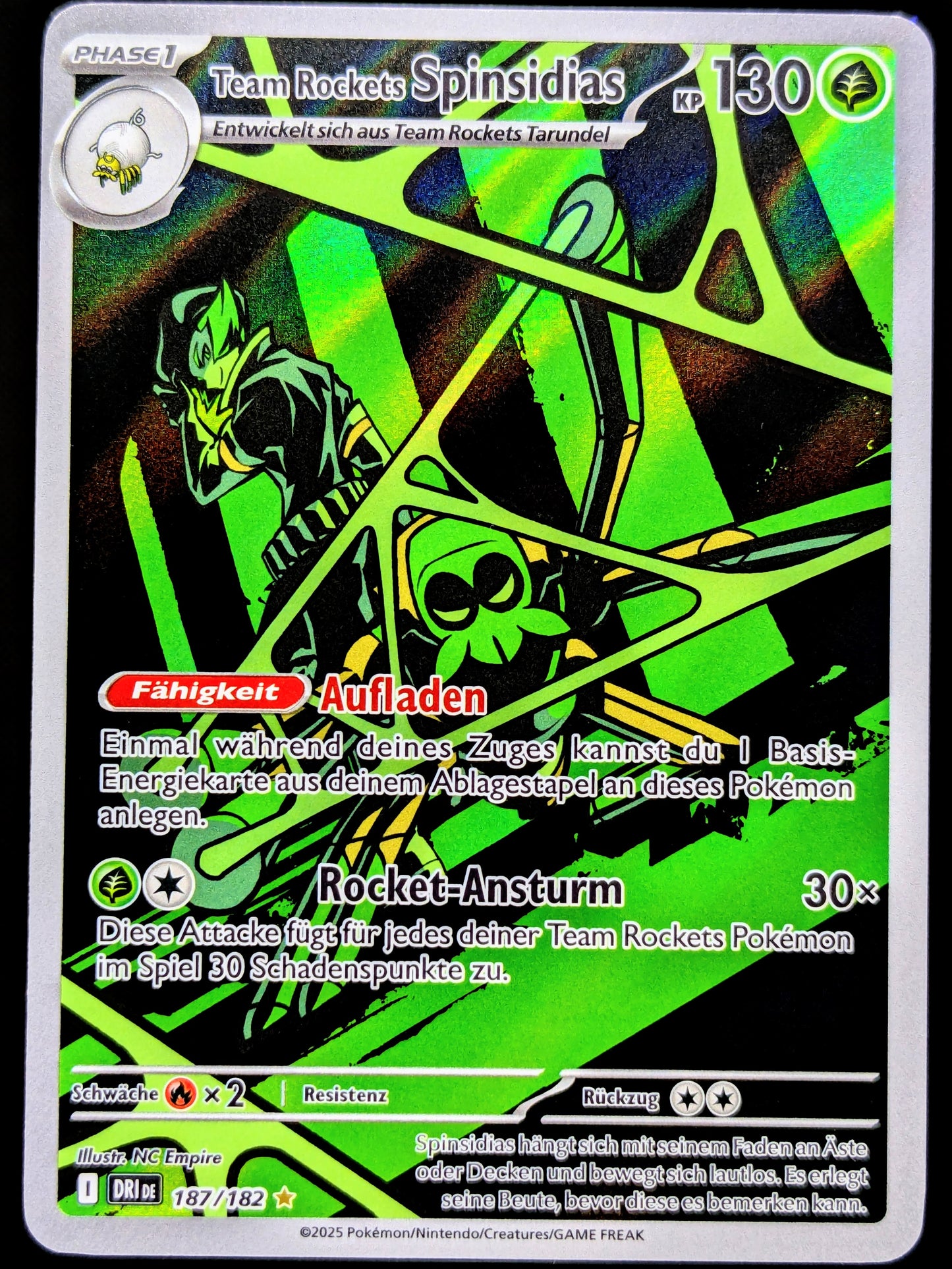 Team Rockets Spinsidias 187/182 Illustration Rare DE