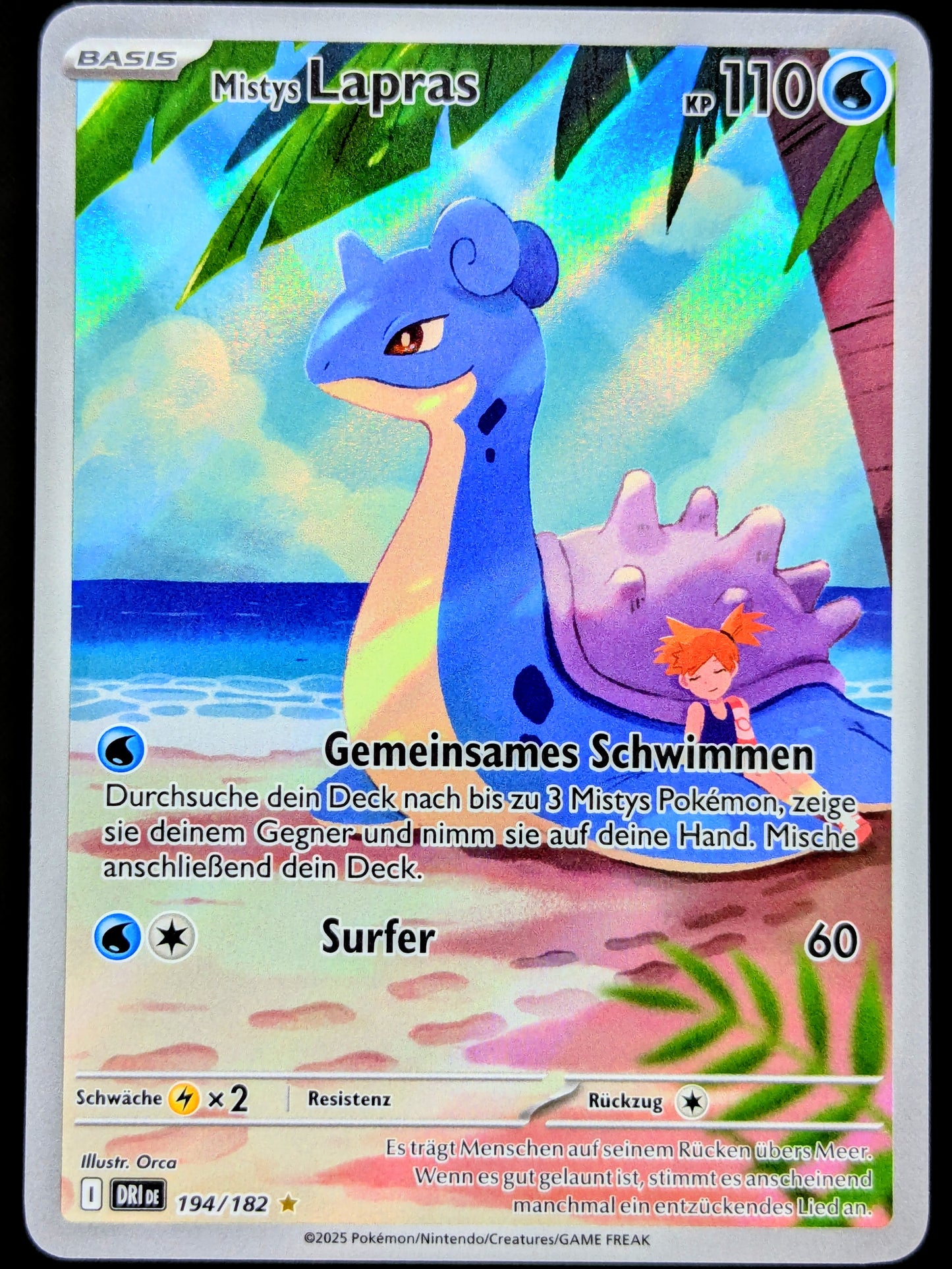 Mistys Lapras 194/182 Illustration Rare DE