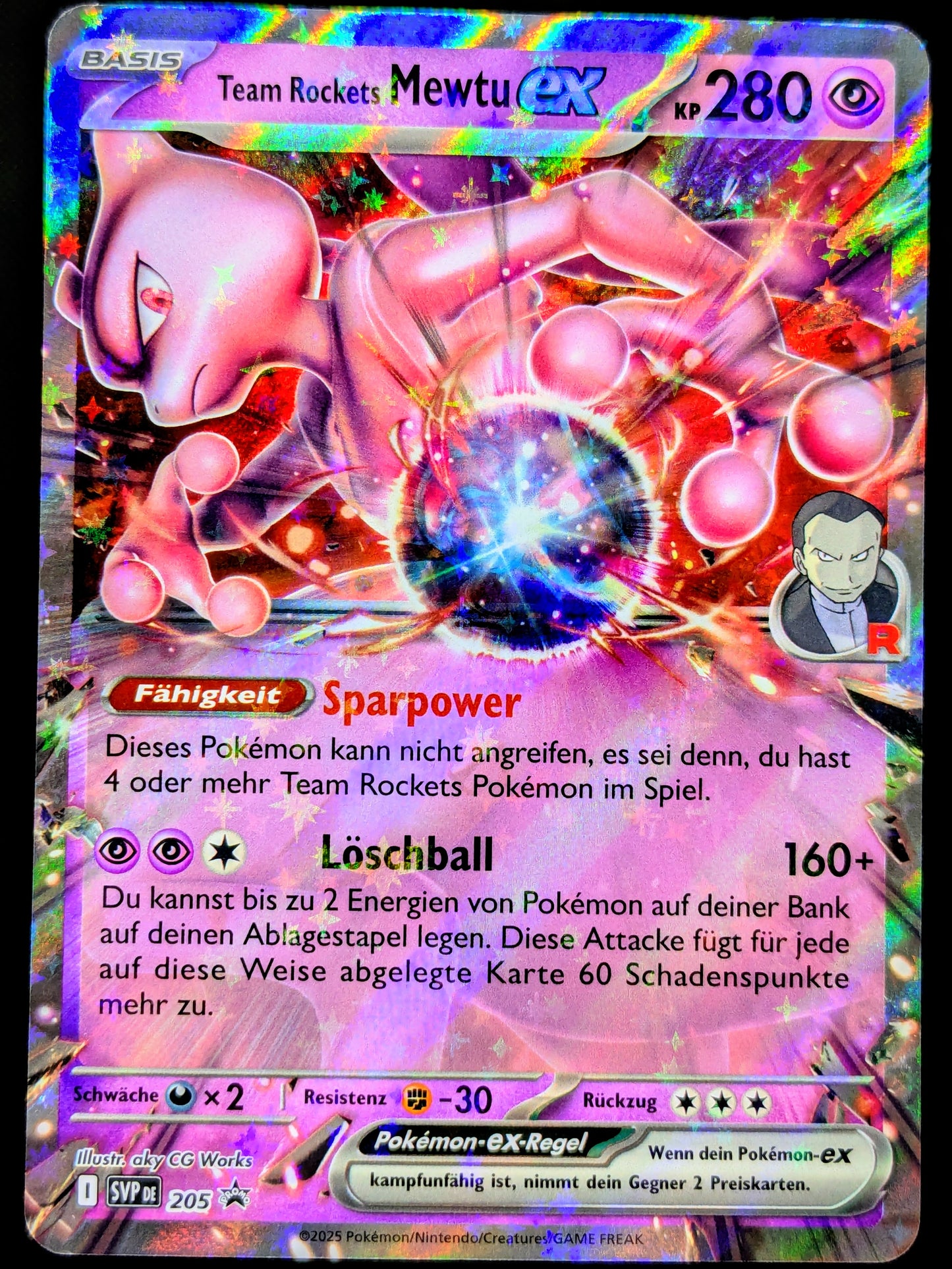 Team Rockets Mewtu Ex Promo SVP205 DE
