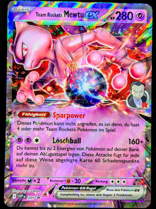 Team Rockets Mewtu Ex Promo SVP205 DE