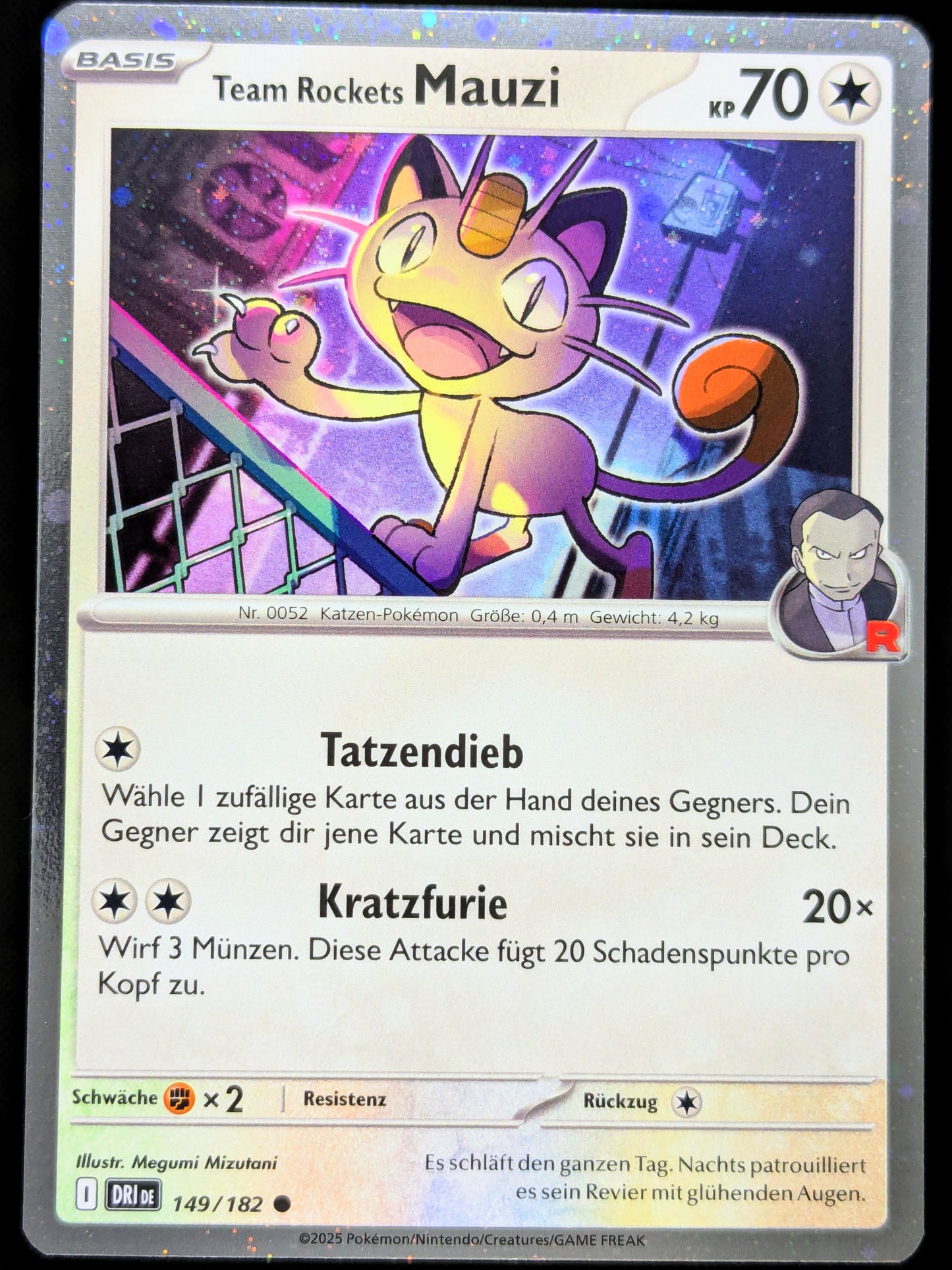Team Rockets Mauzi Holo 149/182 DE