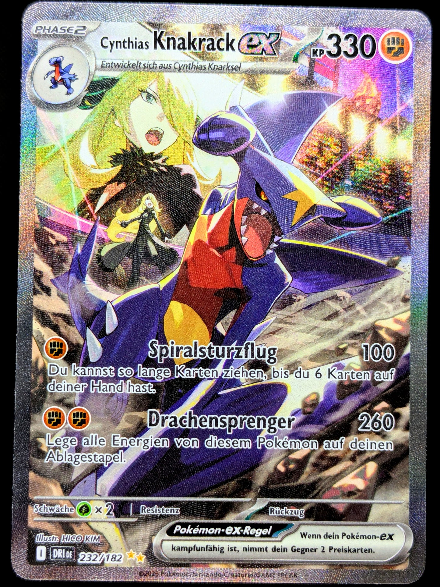 Cynthias Knakrack Ex 232/182 Special Illustration Rare DE
