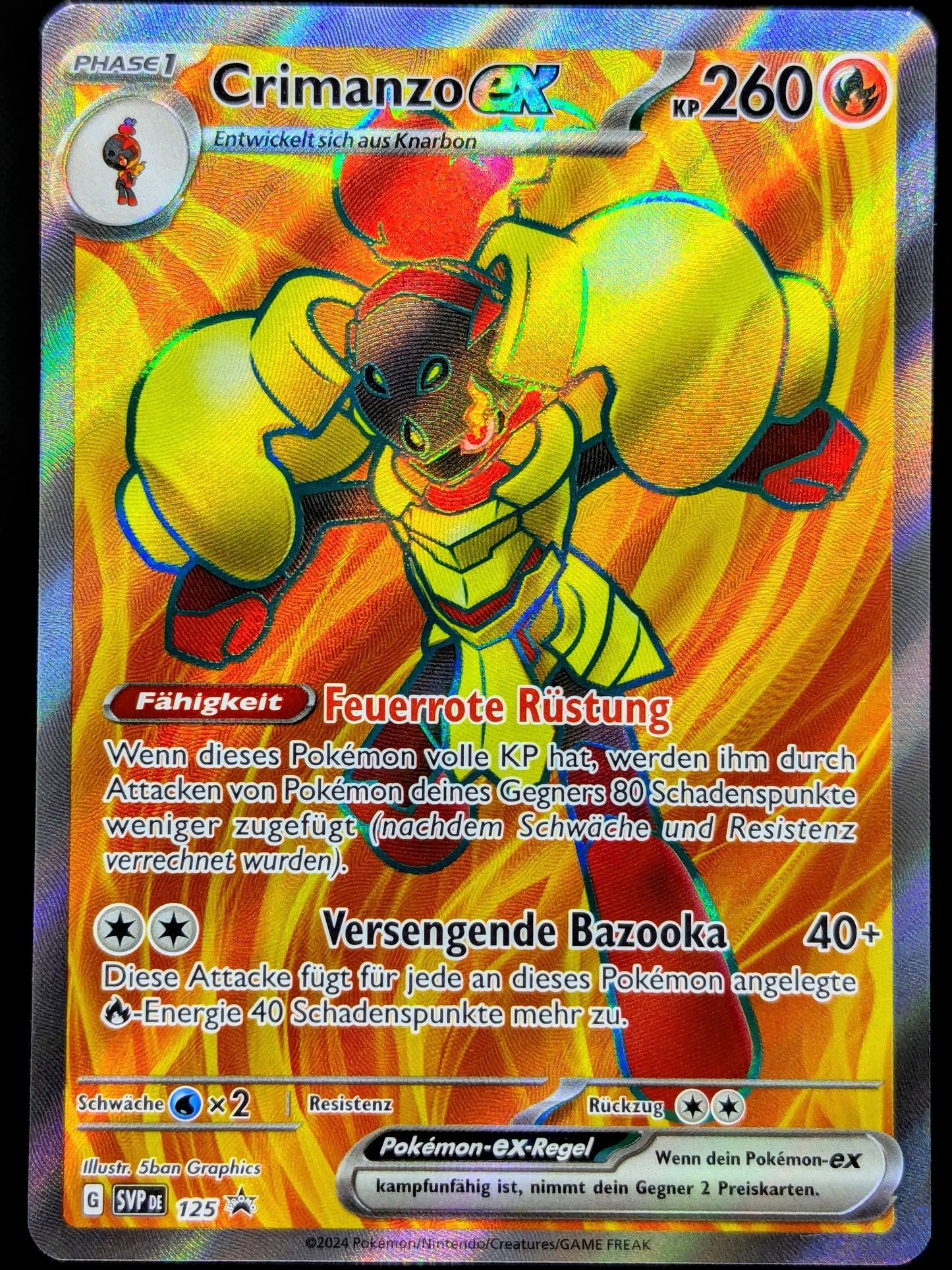 Crimanzo Ex Full Art Promo SVP125 DE